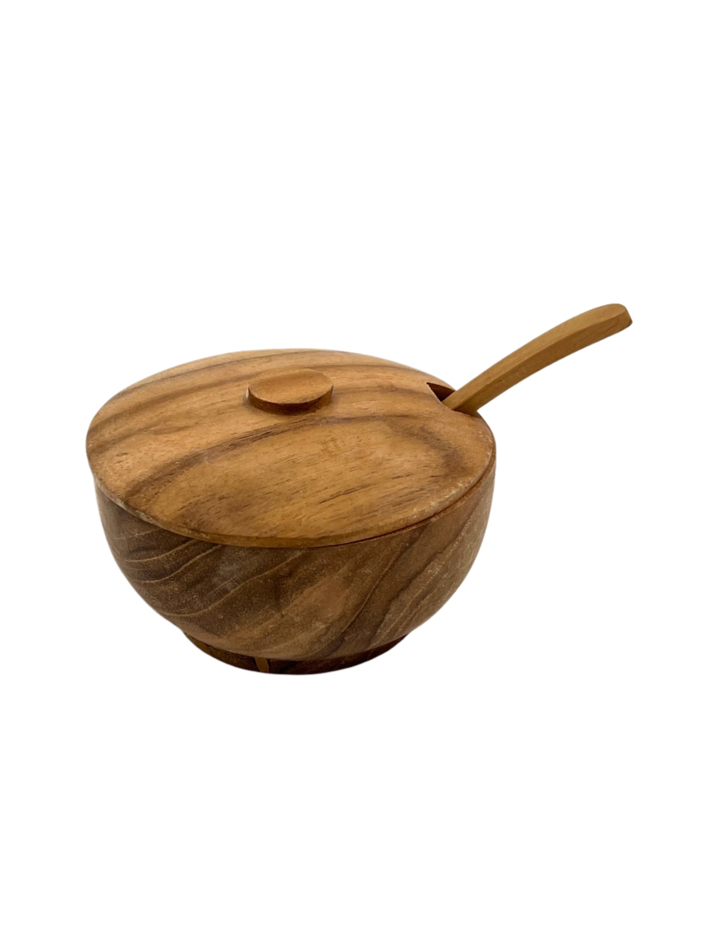 Teak Sugar Bowl