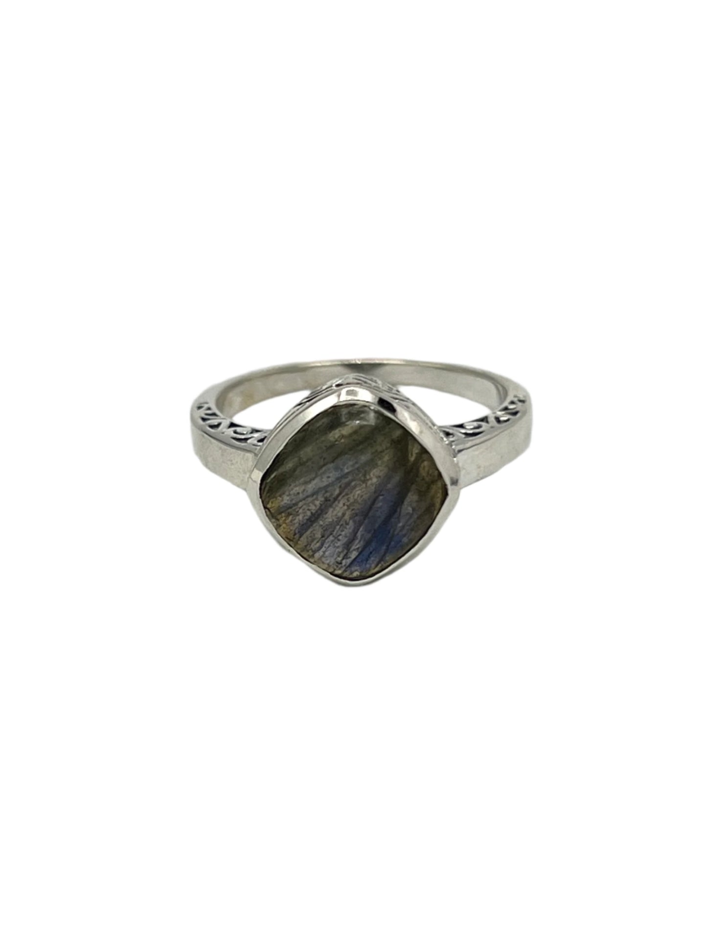 Sterling Silver Labradorite Royal Ring