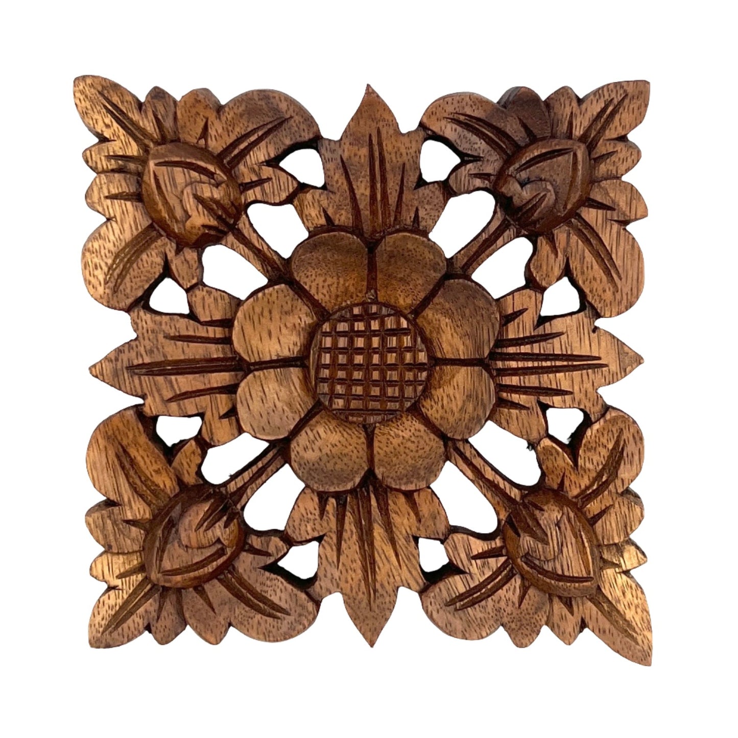 Lotus Flower Mandala Panel Carving
