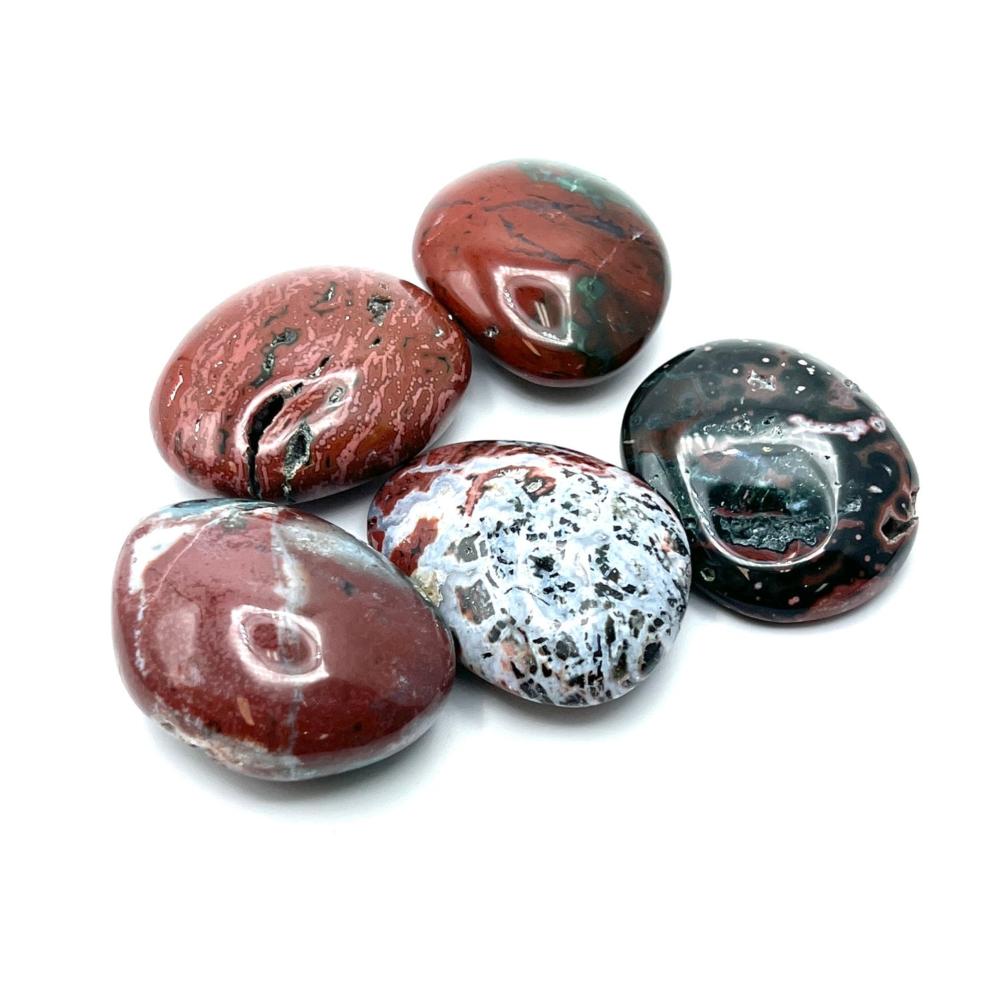 Ocean Jasper Freeform Palm Stones