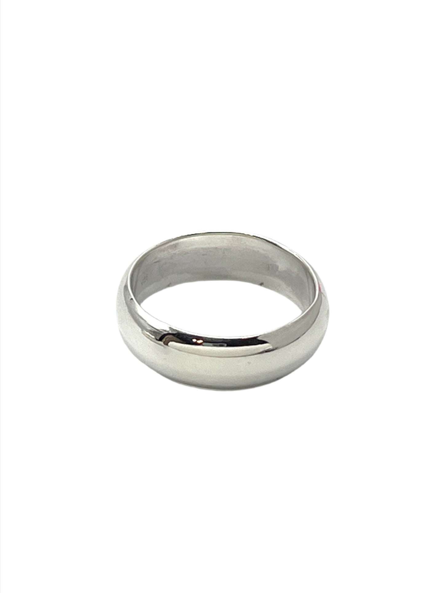 Sterling Silver Plain Wide Band Ring