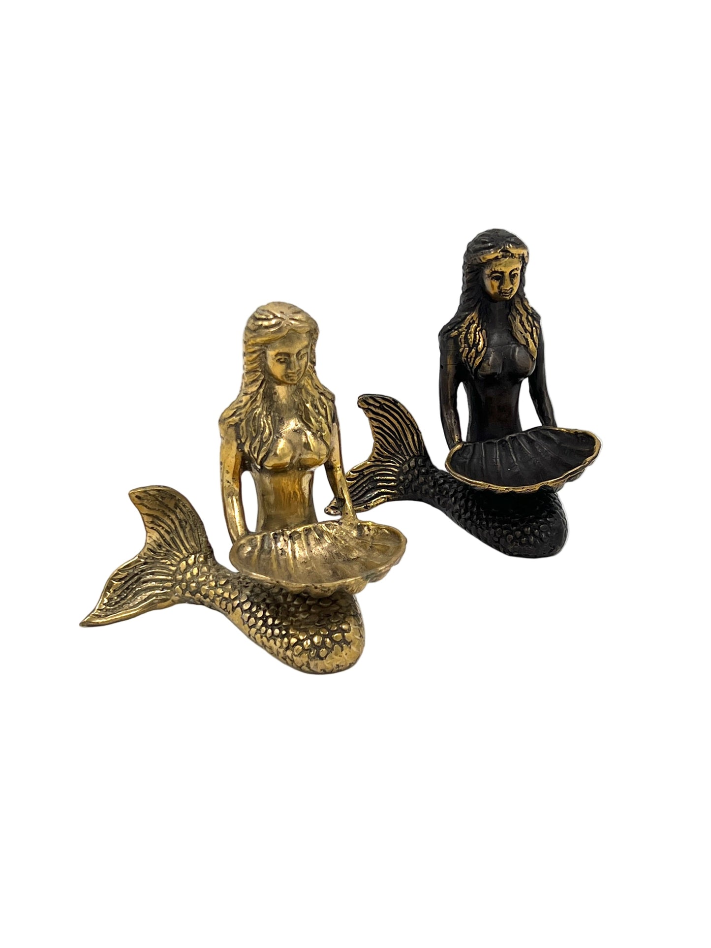 Bronze Mermaid Holding Shell