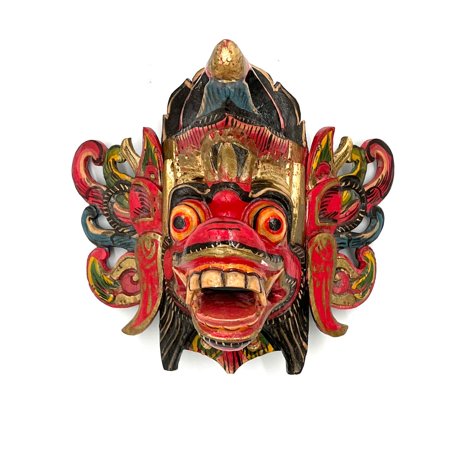 Hand Carved & Painted Barong Masks