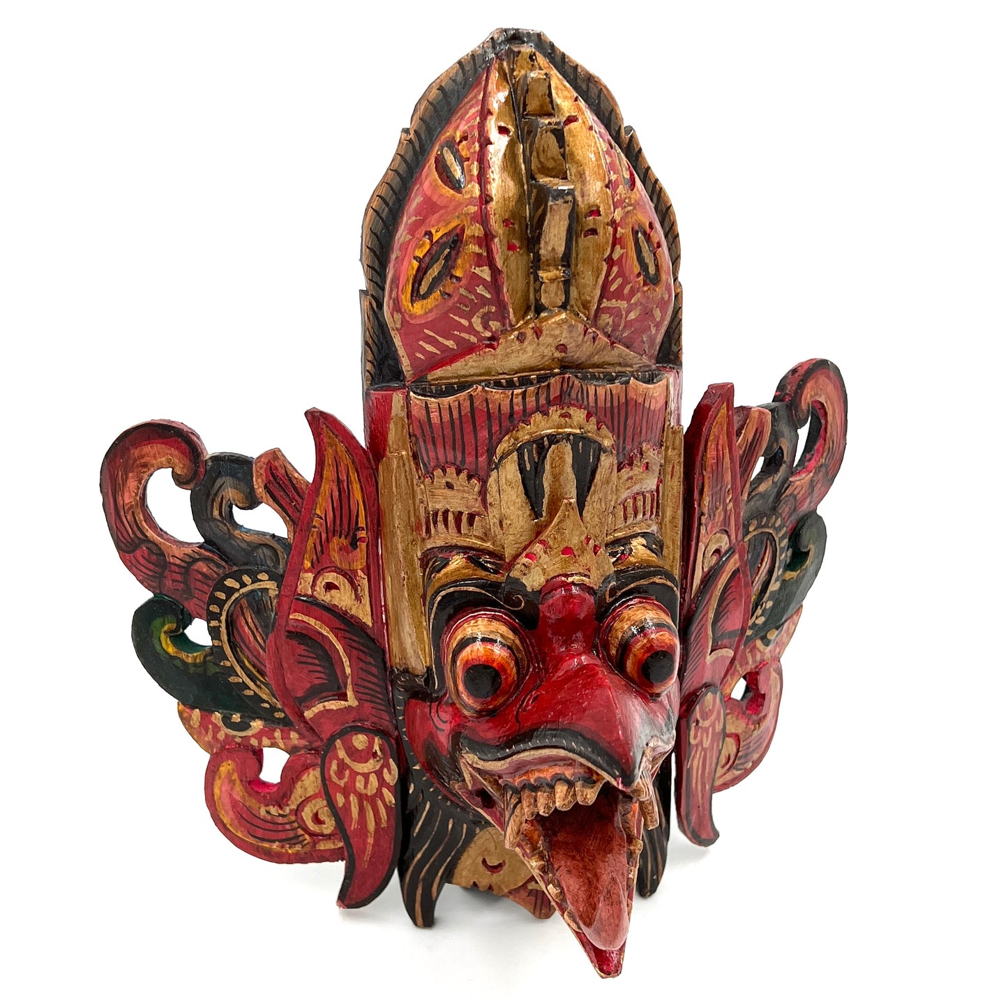 Hand Carved & Painted Garuda Masks