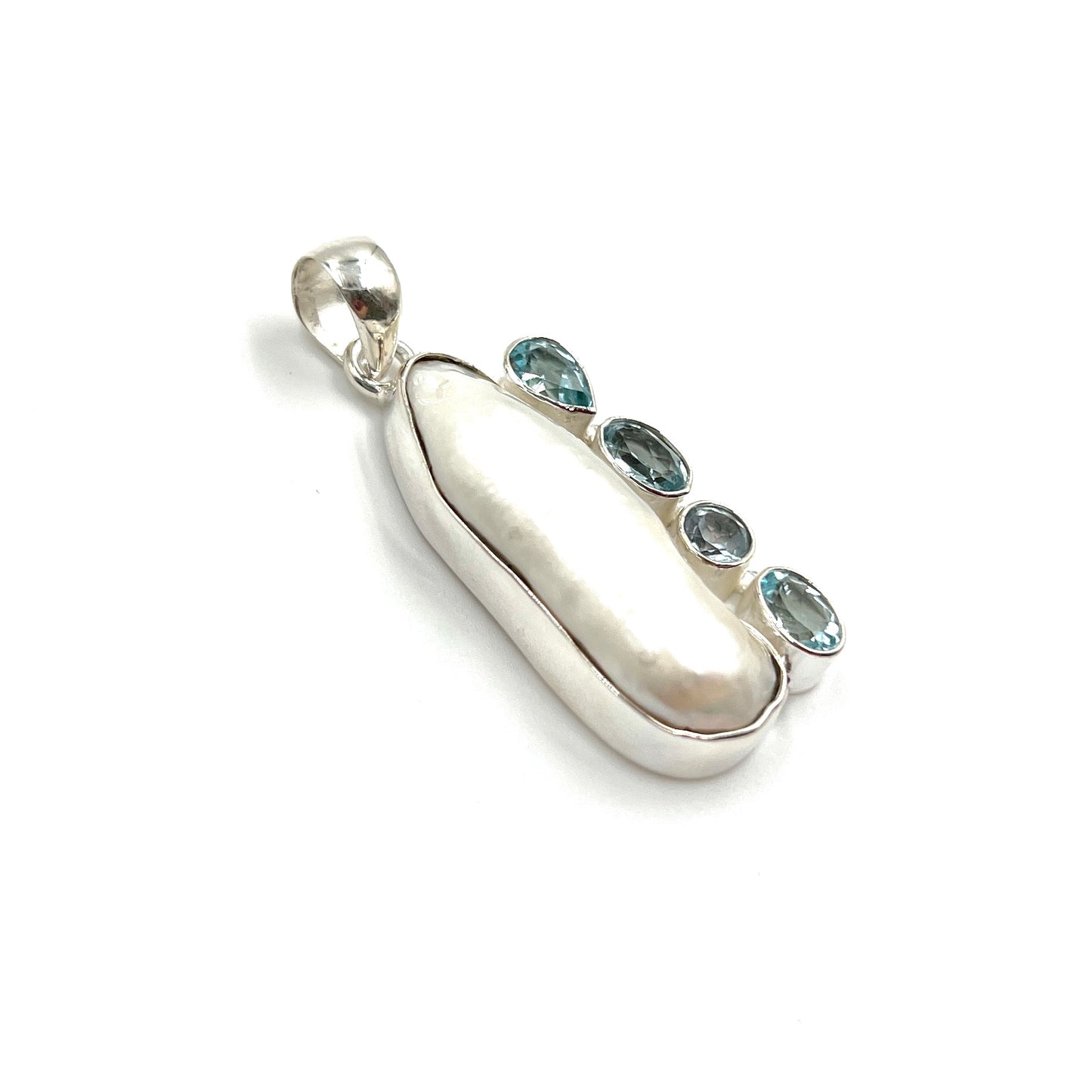 Sterling Silver Pearl & Gemstone Pendants