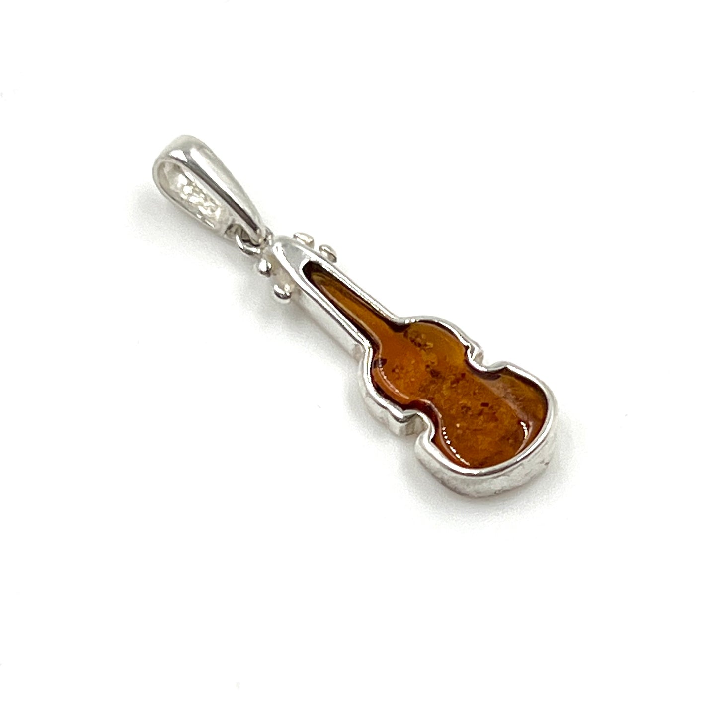 Amber Violin Pendants