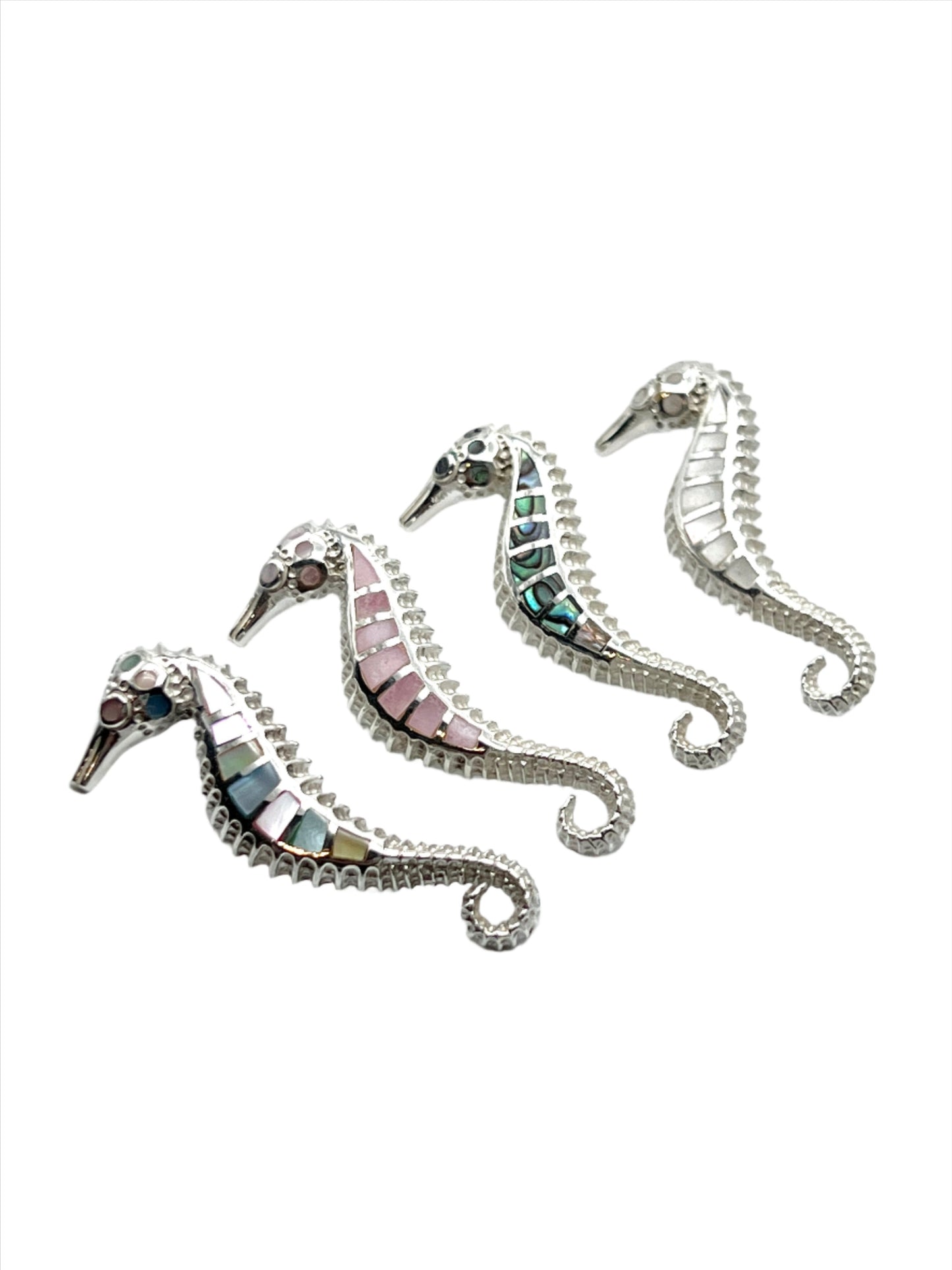 Shell Seahorse Pendants