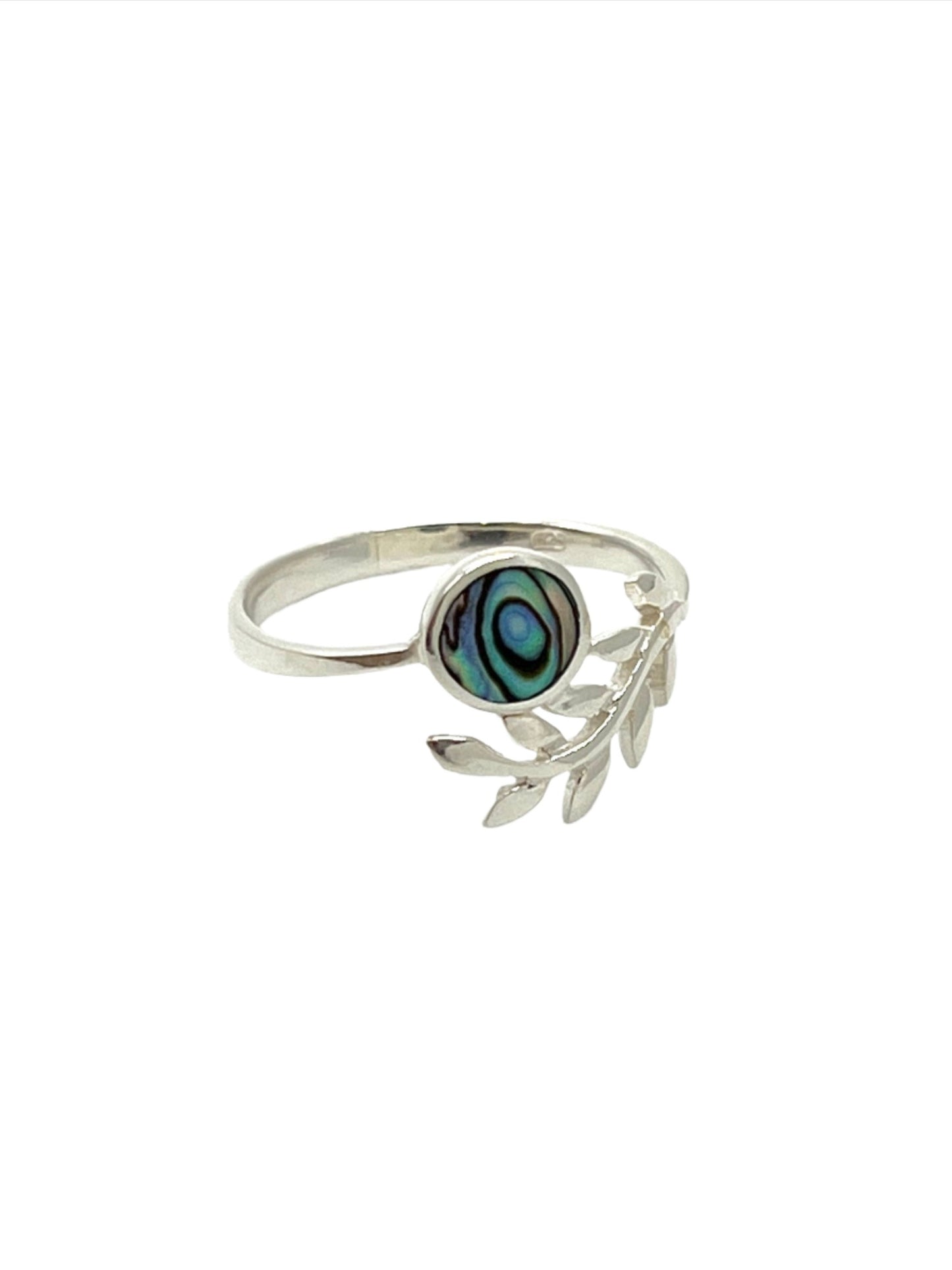 Sterling Silver Abalone Vine Ring