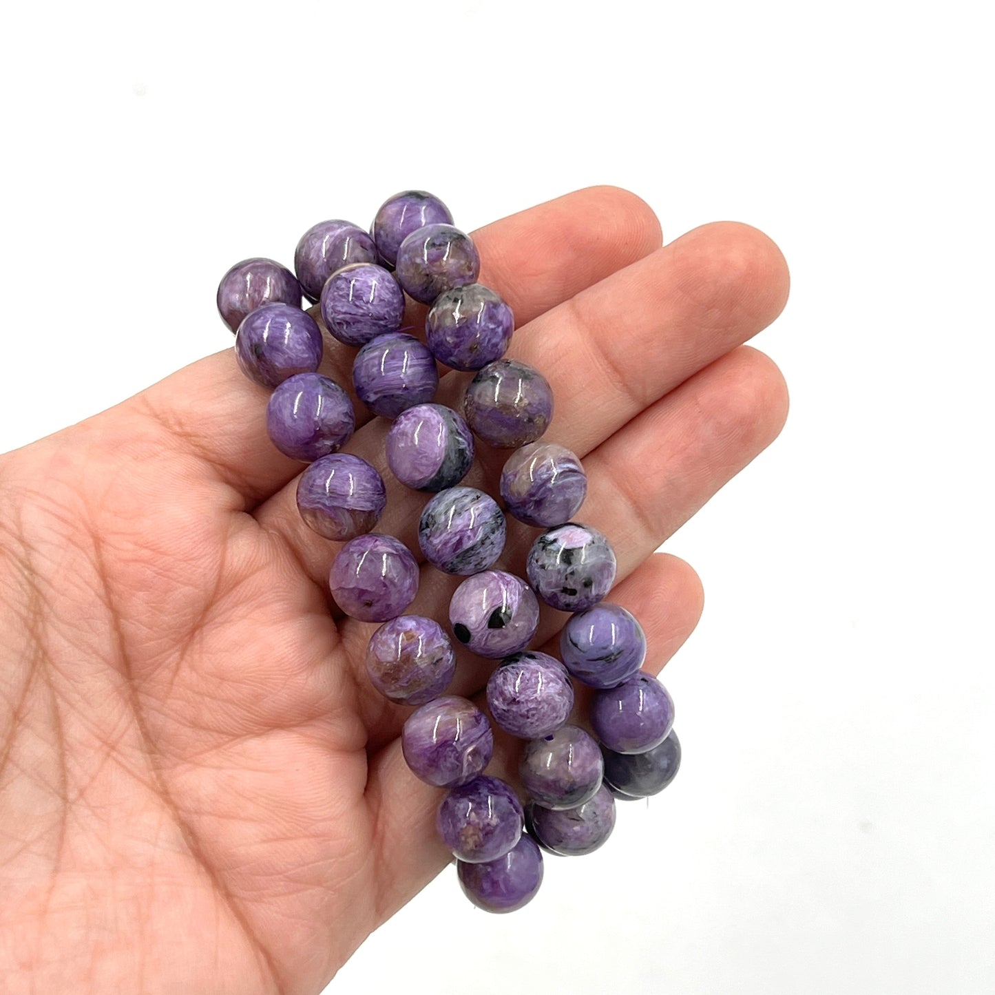 Charoite Beaded Bracelets