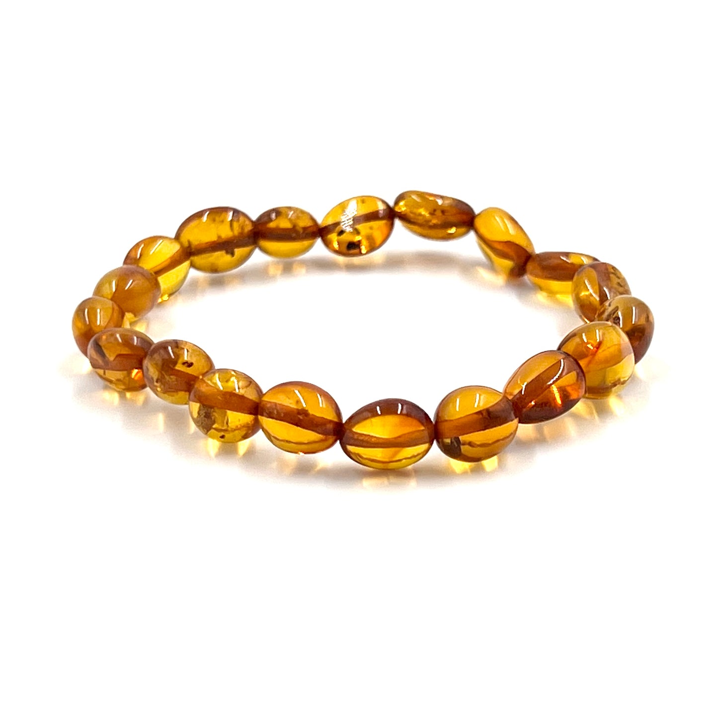 Amber Oval Stretchy Bracelets