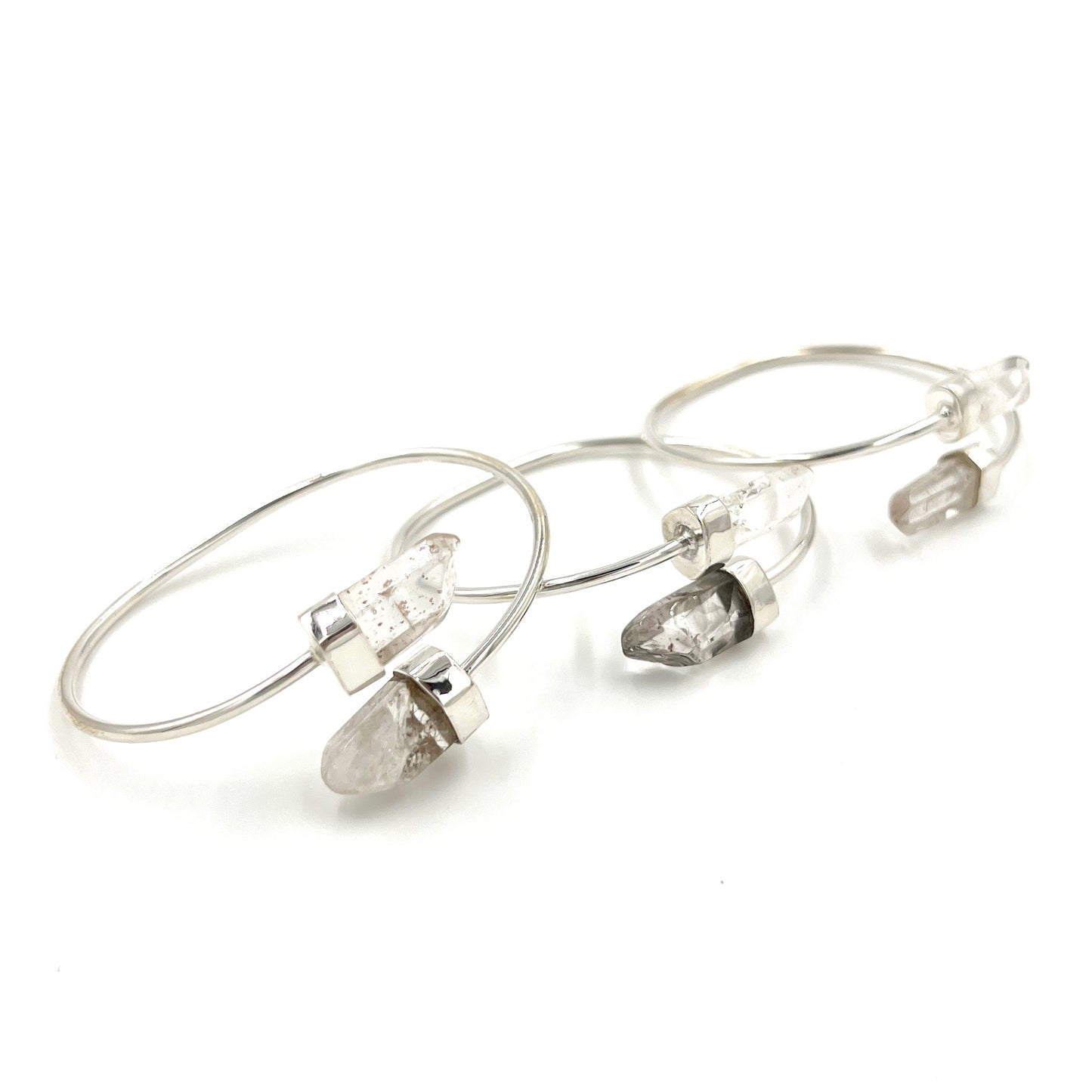 Clear Quartz Double Point Bracelet