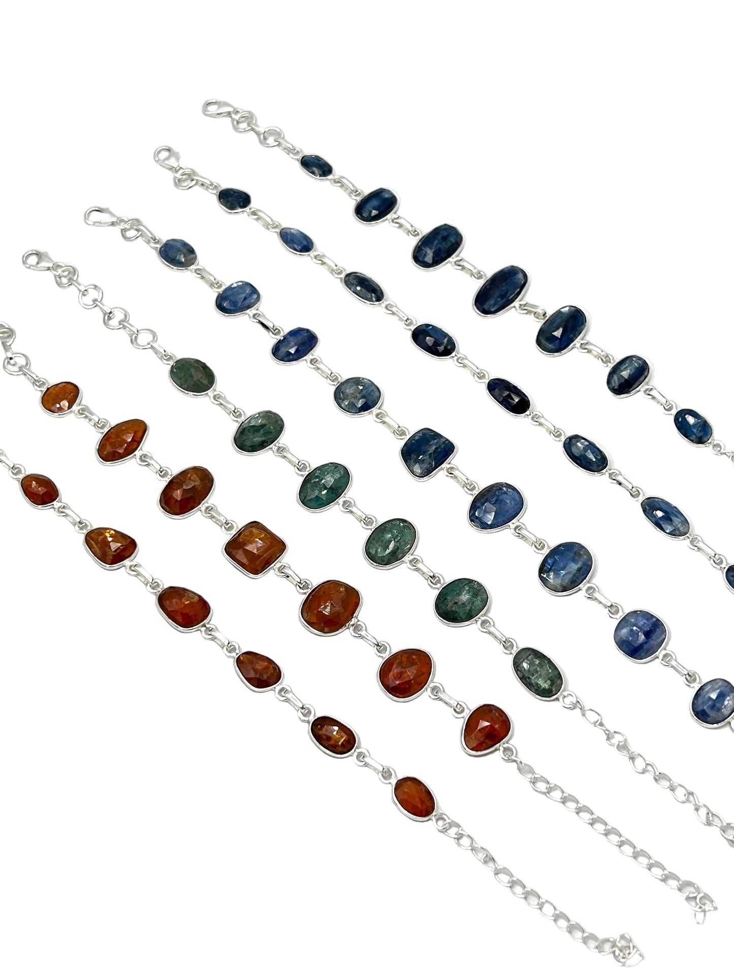Silver Kyanite Bracelets