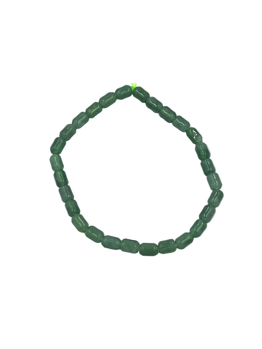Jade Thin Tube Beaded Bracelets