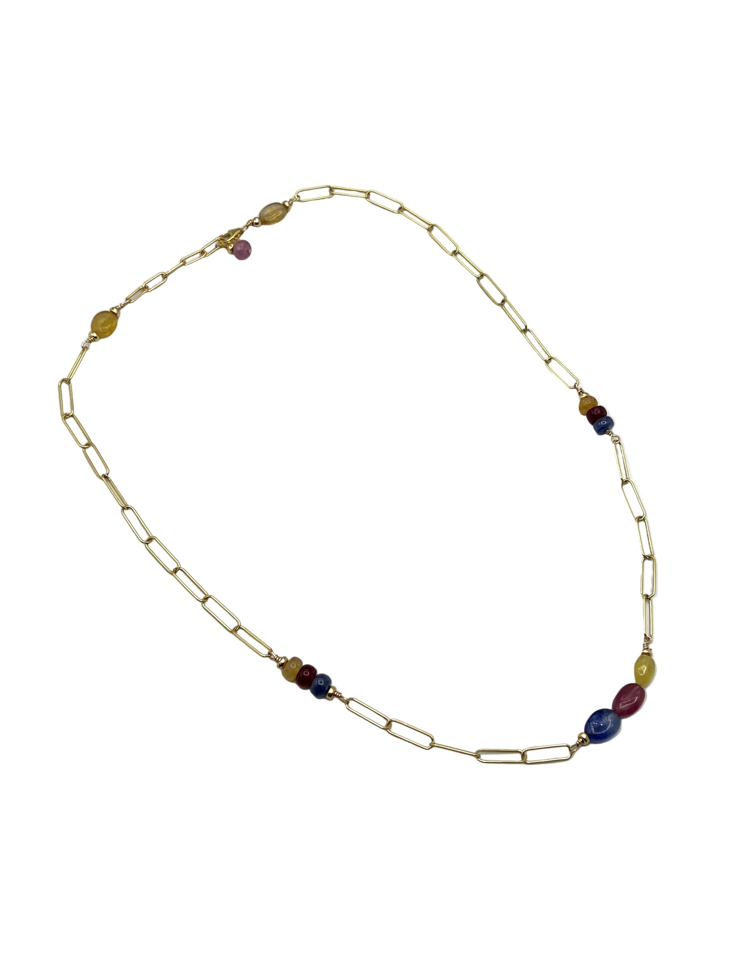 Sapphire Gold Filled Necklaces