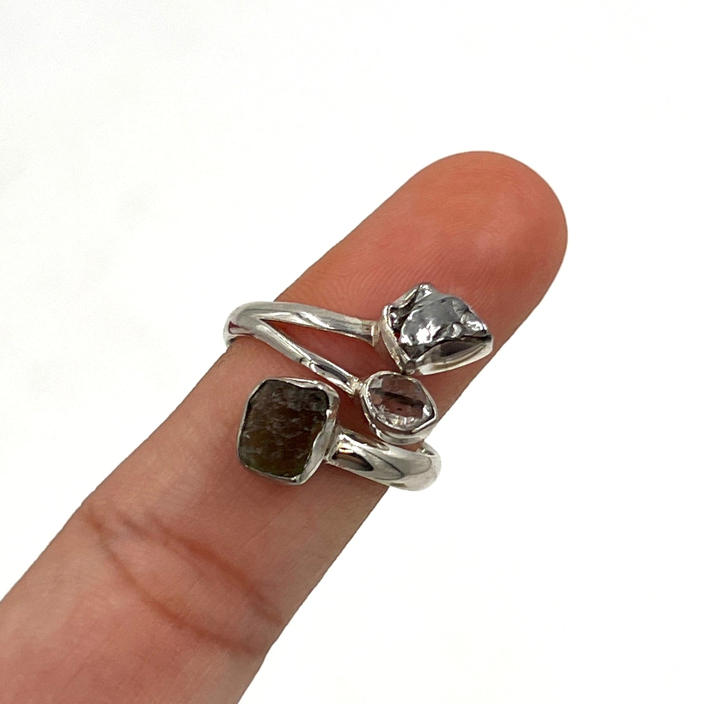 Moldavite, Pakimer & Meteorite Rings