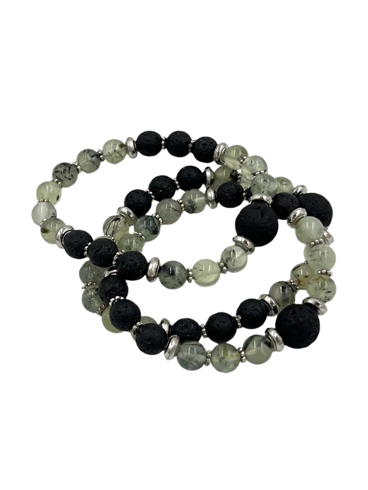 Prehnite & Epidote Stretchy Bracelets