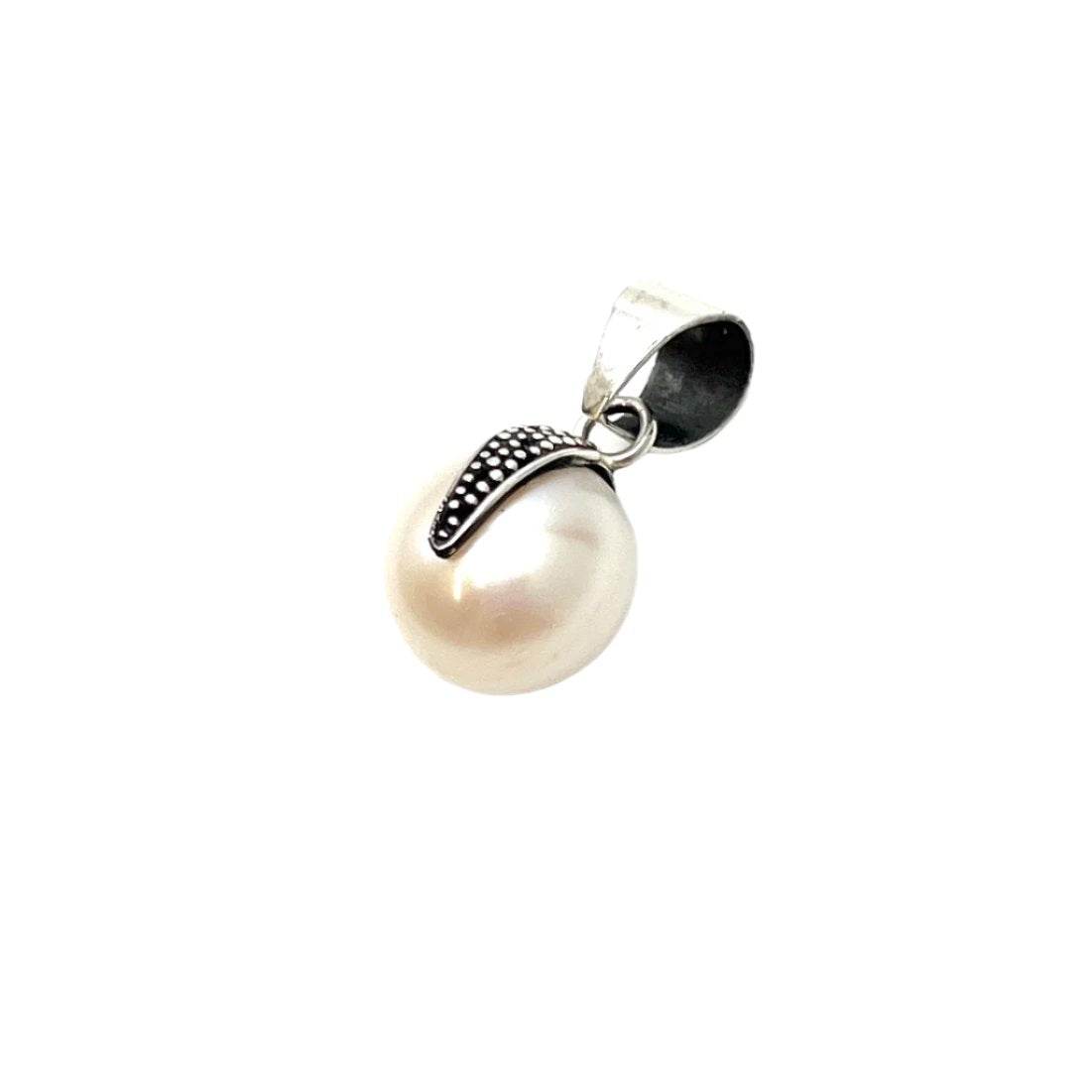 Sterling Silver Drop Pearl Pendants