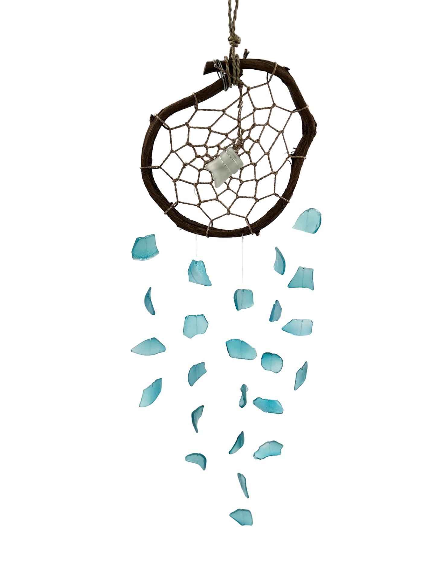 Glass Dream Catcher Wind Chime