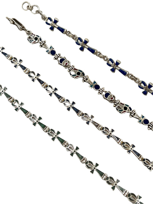 Silver Ankh Bracelets