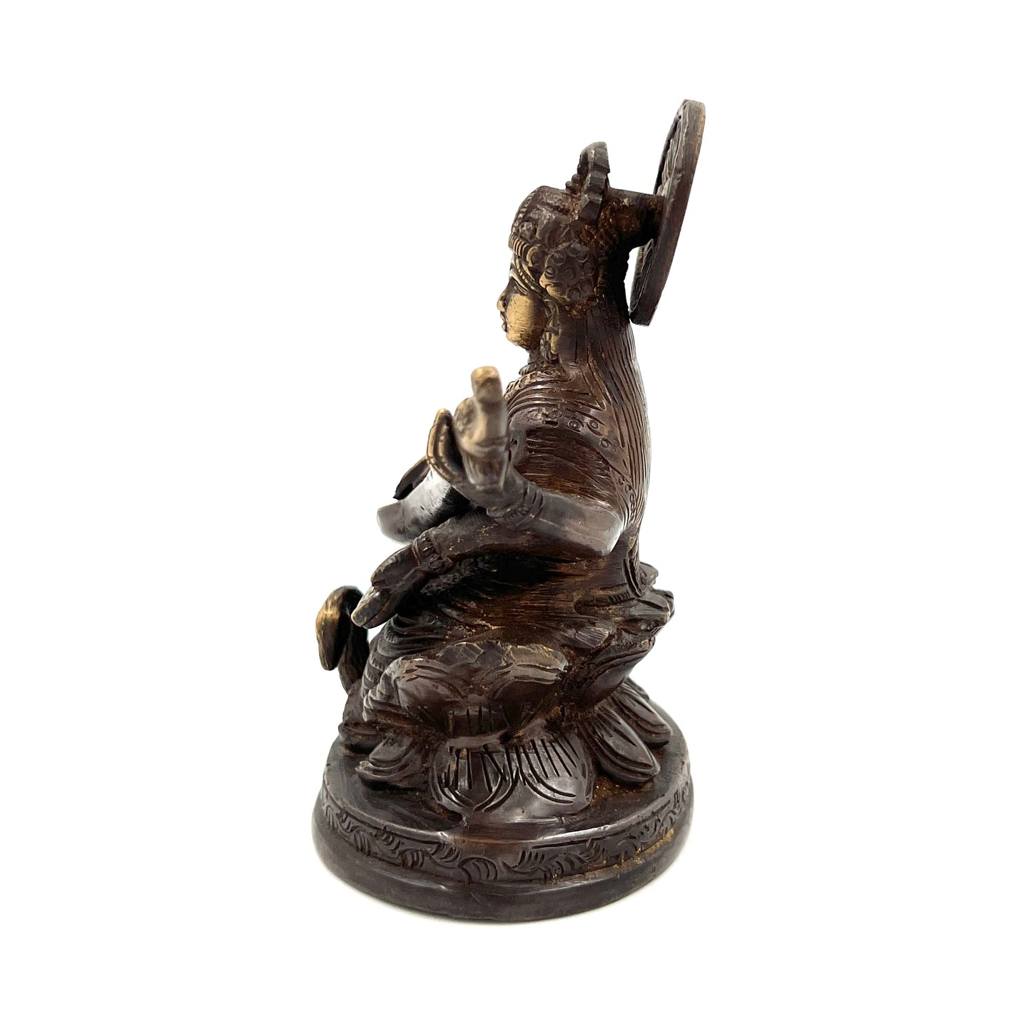 Hand Finished Brass Saraswati Statues