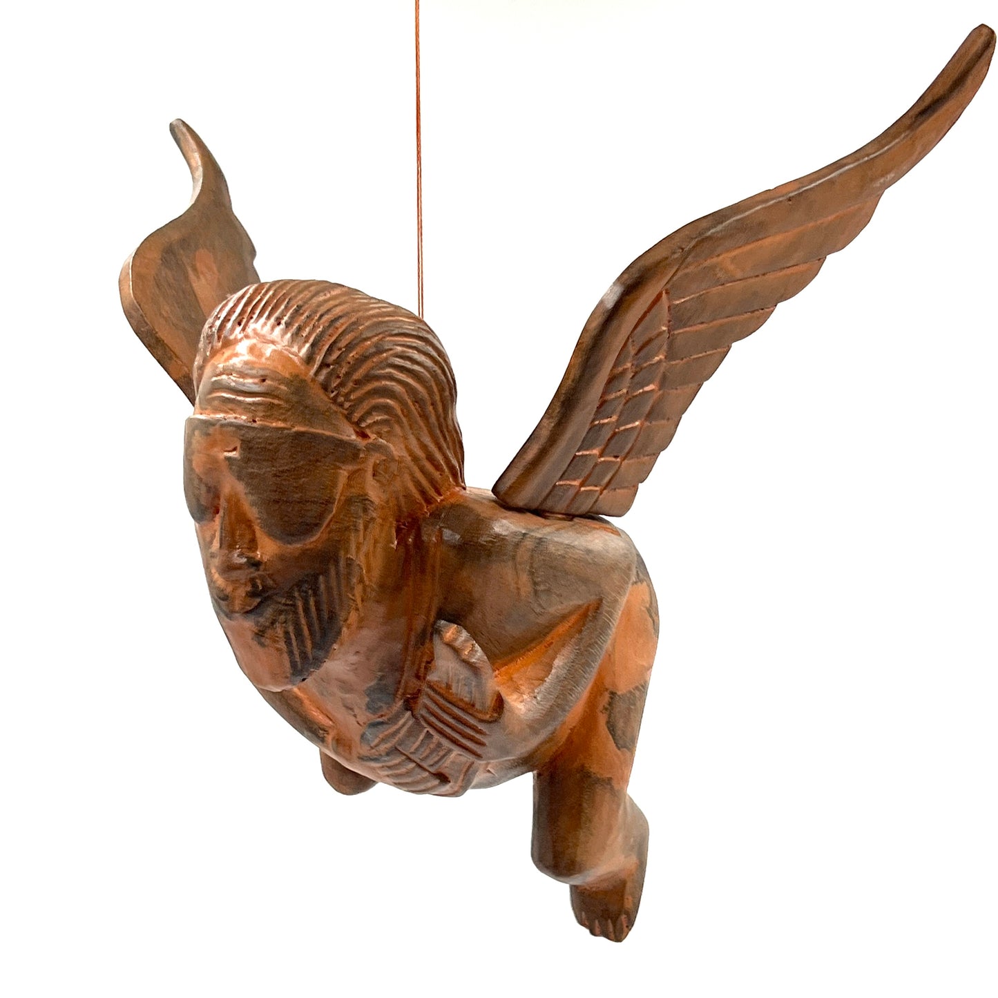 Flying Jerry with Guitar Hand Carved Wooden