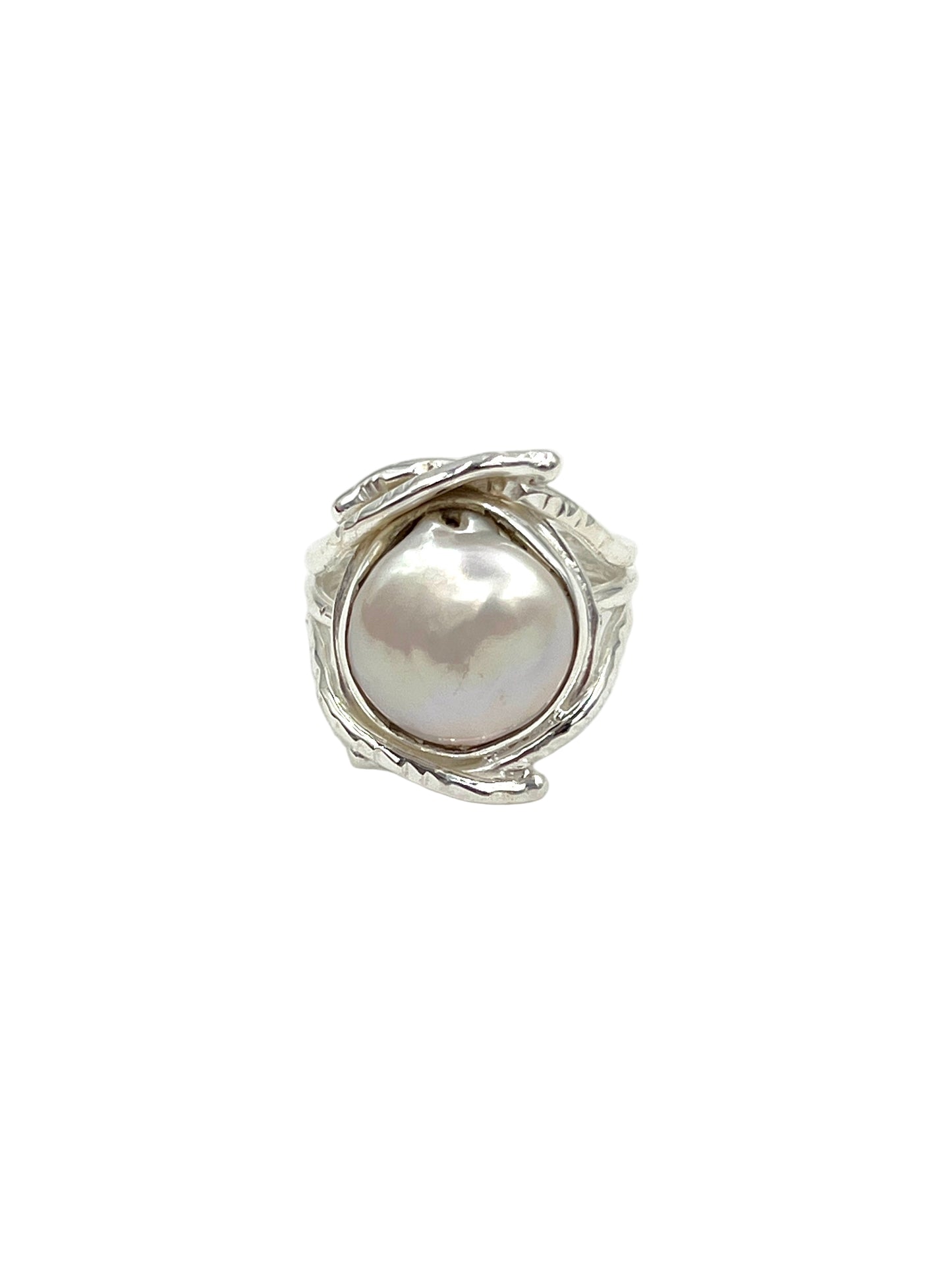 Freeform Pearl Ring