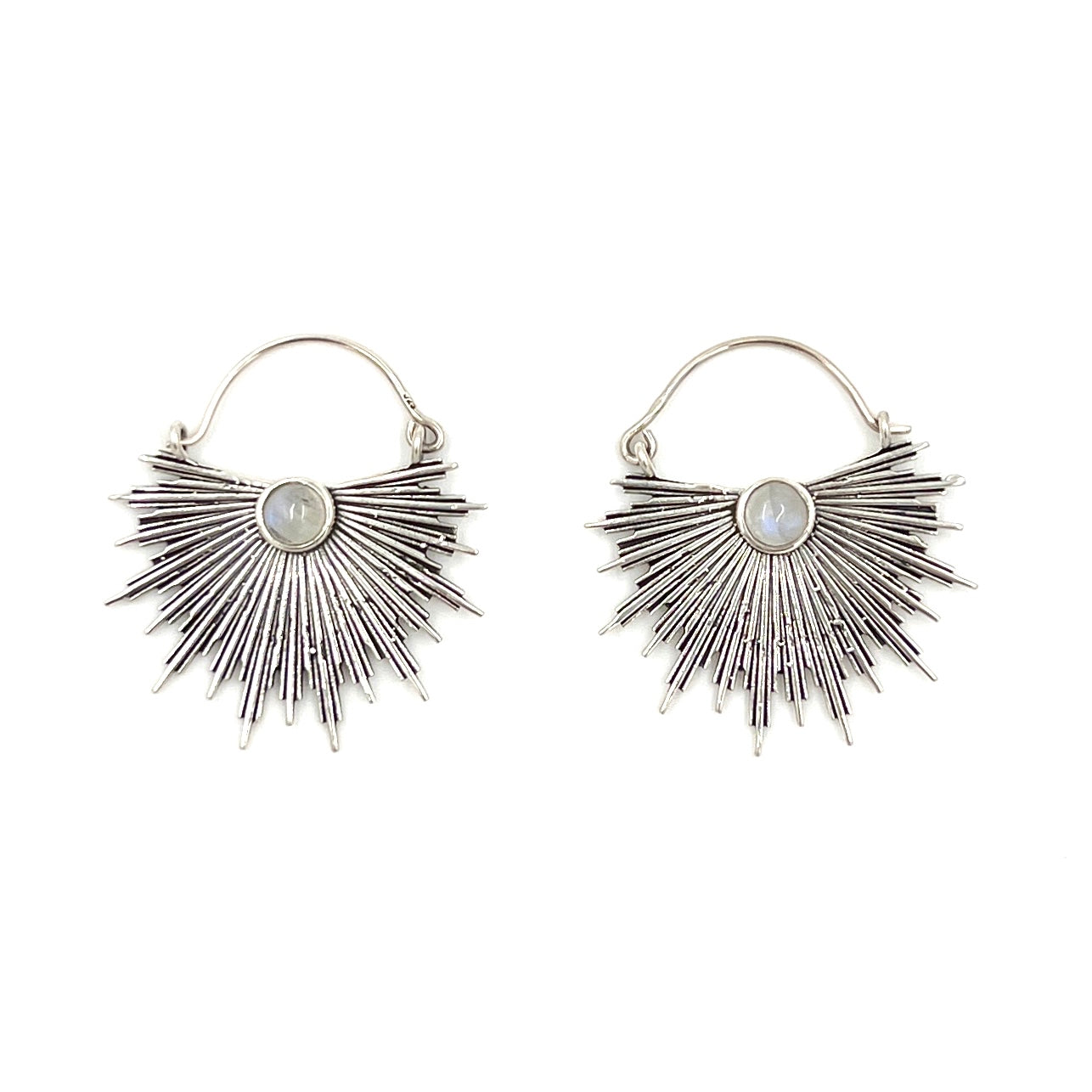 Star Burst Gemstone Earrings