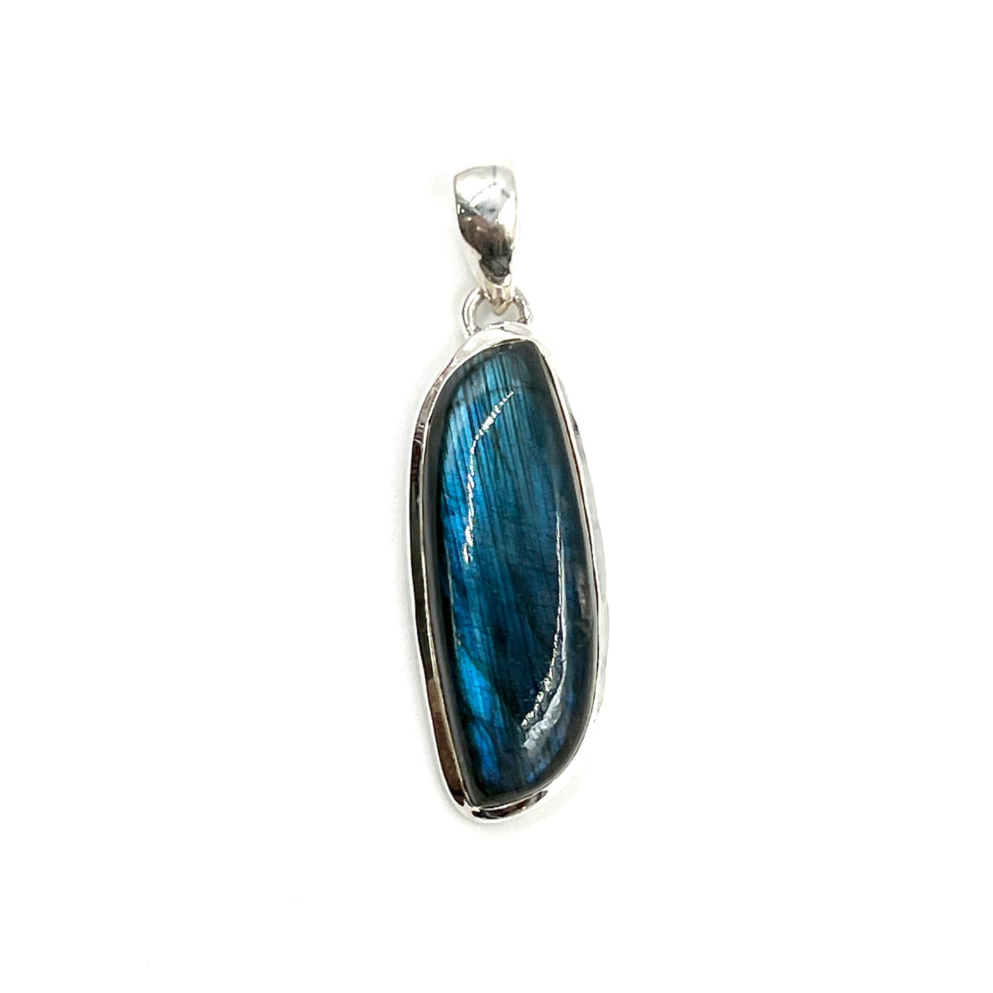 Sterling Silver Labradorite Square Pendants