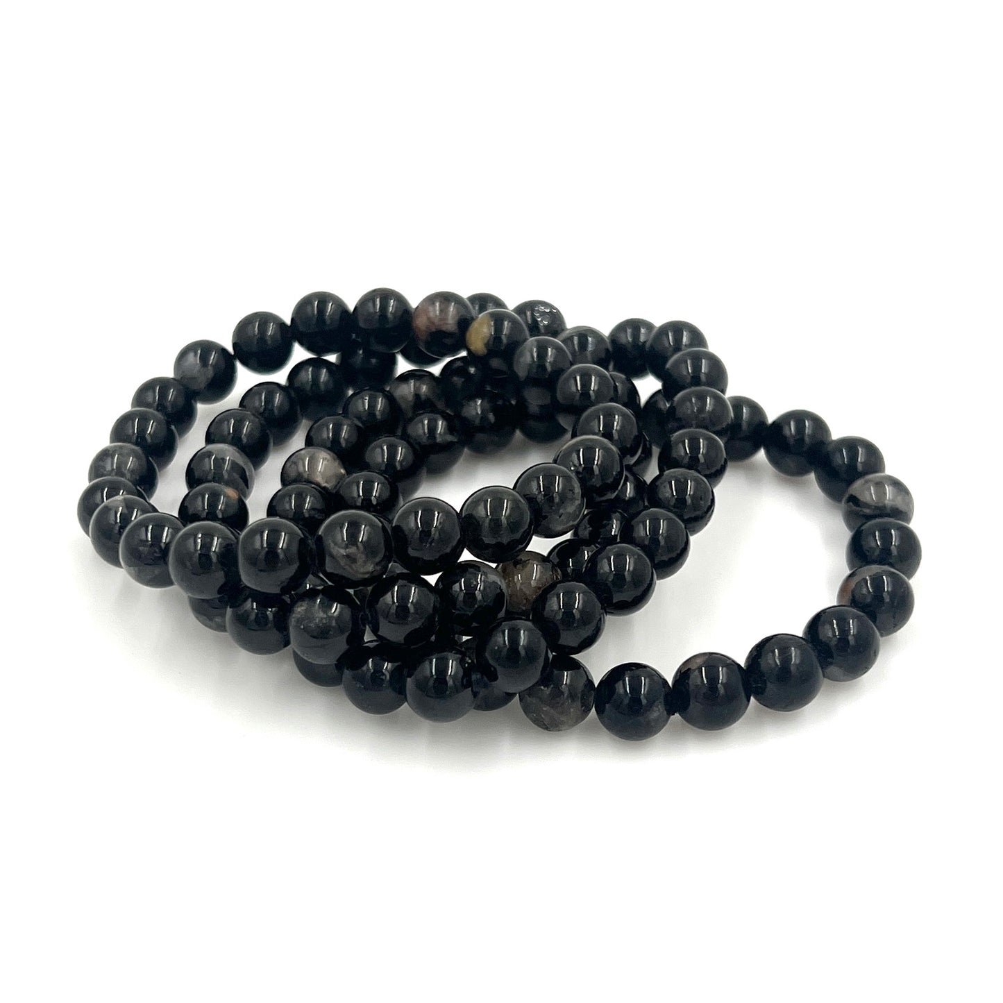 Black Tourmaline Stretchy Bracelet