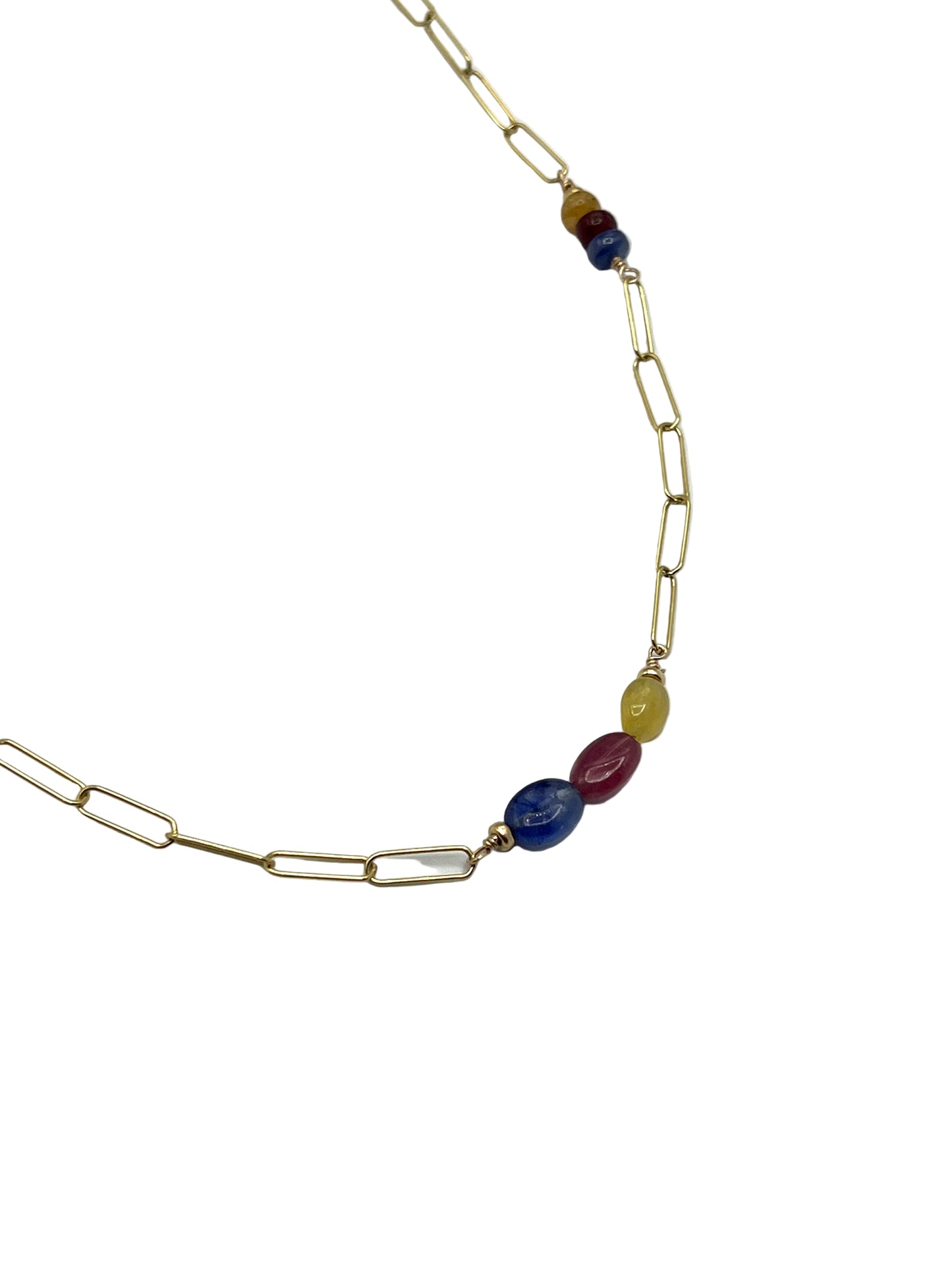 Sapphire Gold Filled Necklaces