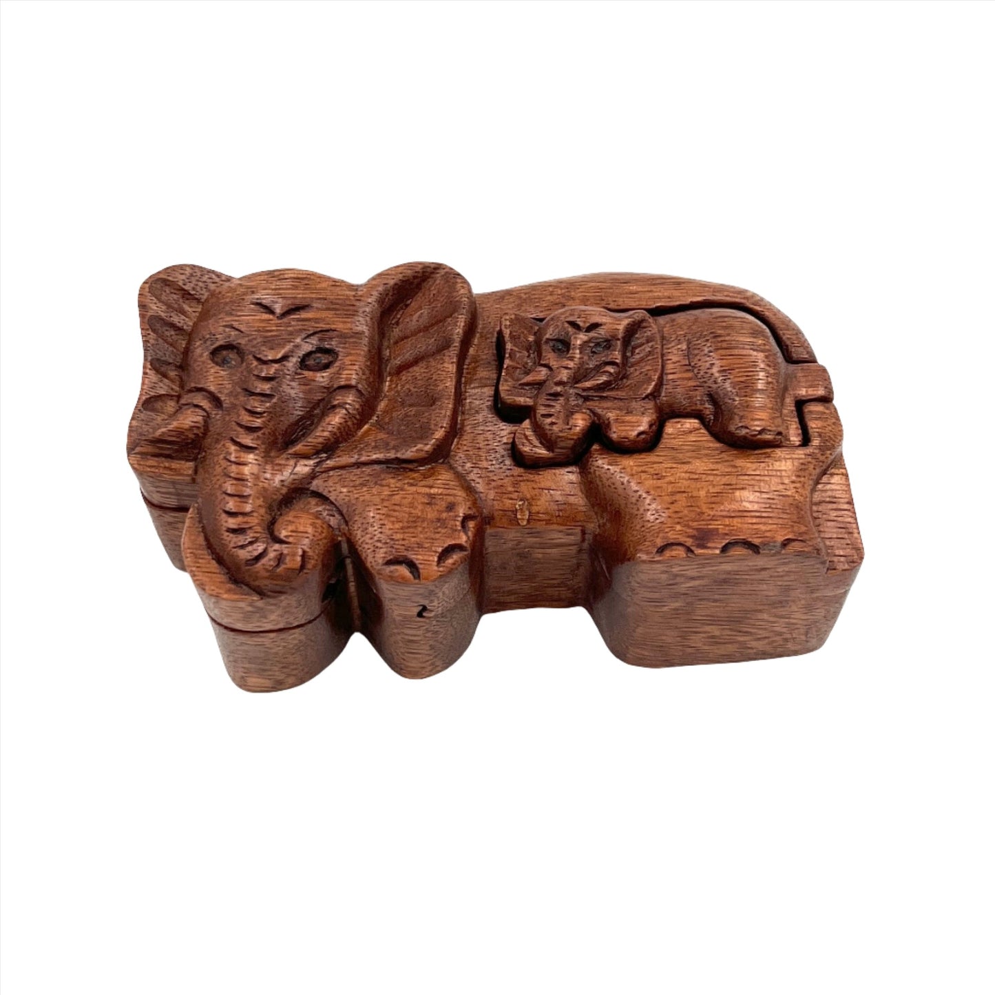 Elephant with Baby Puzzle Box