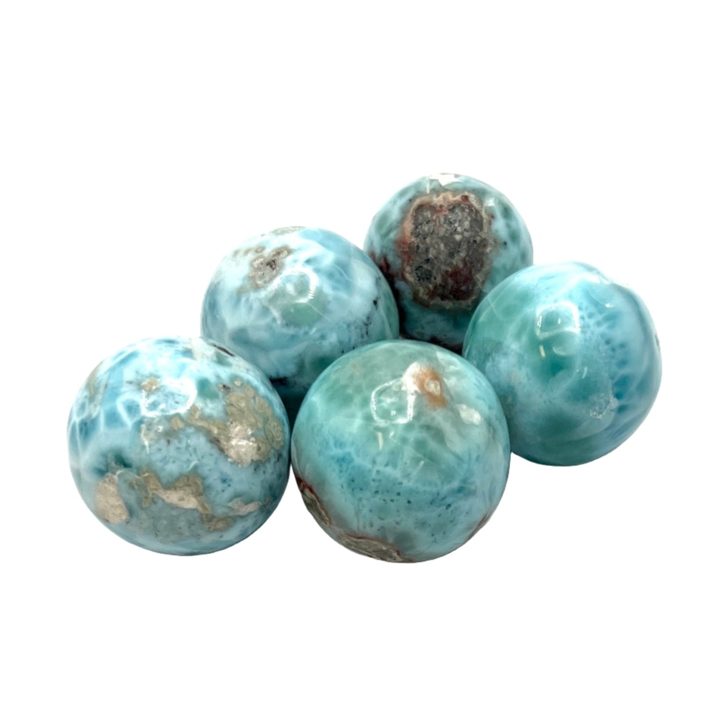 A+ Grade Small Larimar Spheres