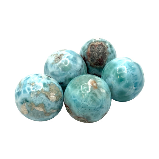 A+ Grade Small Larimar Spheres