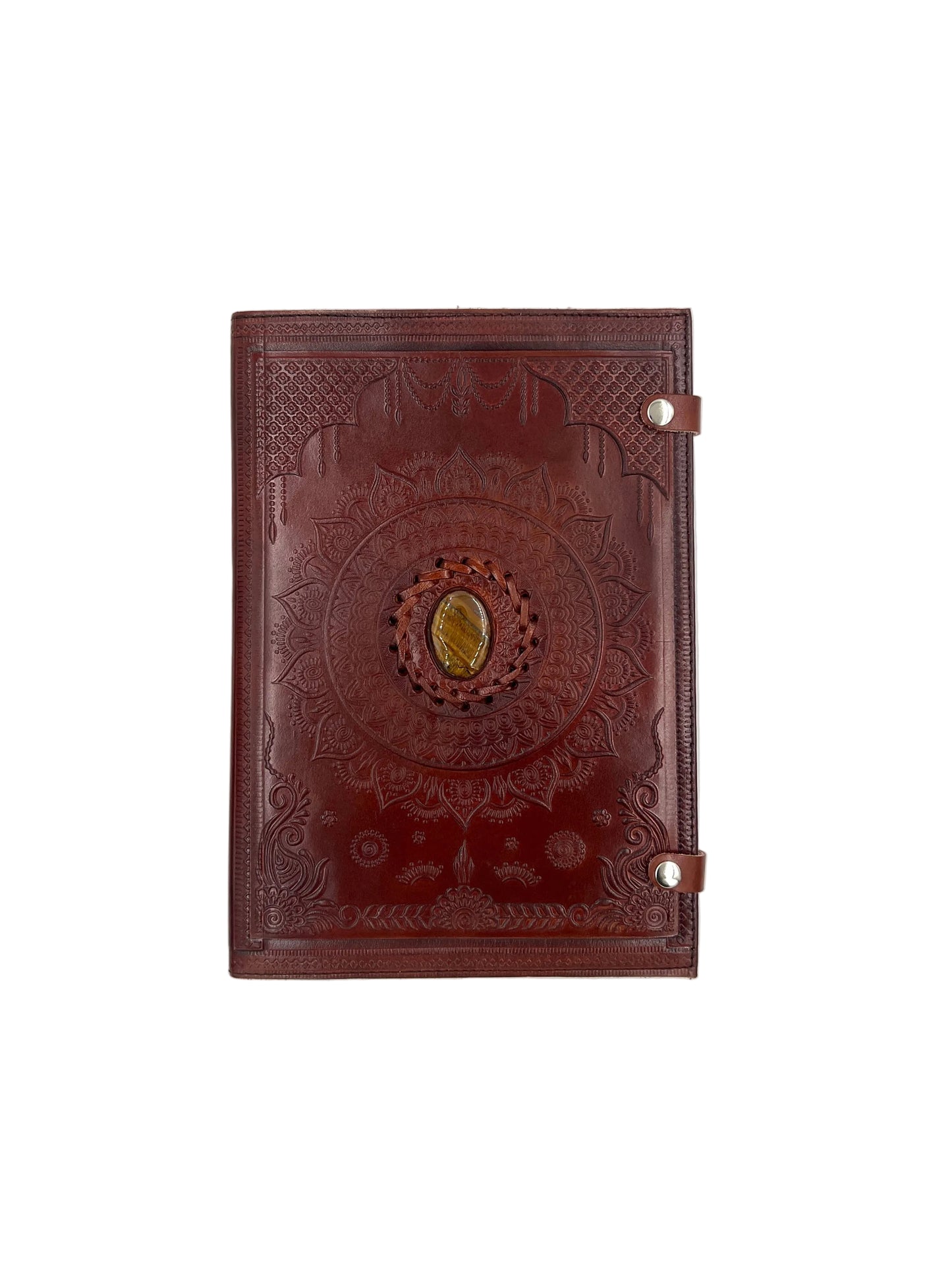 Camel Leather Gemstone Journals
