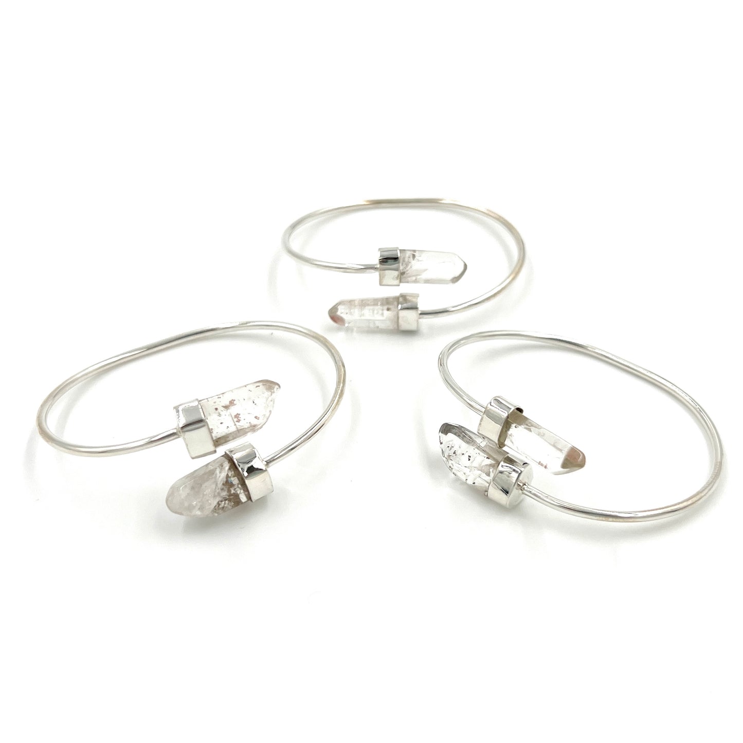 Clear Quartz Double Point Bracelet