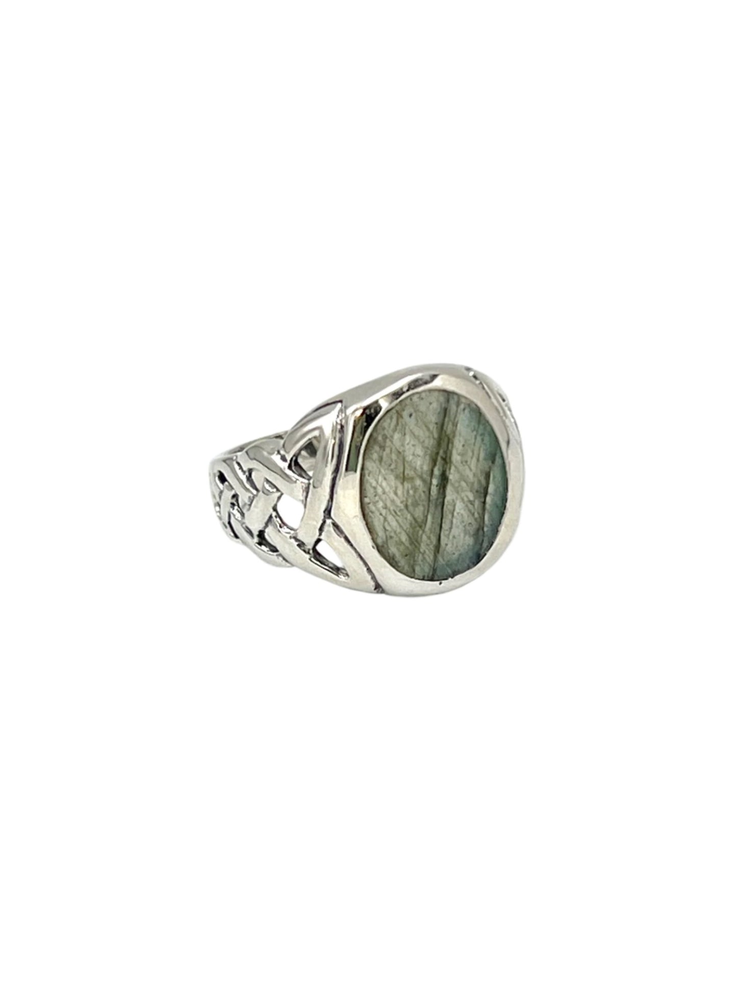 Sterling Silver Celtic Knot Gemstone Rings