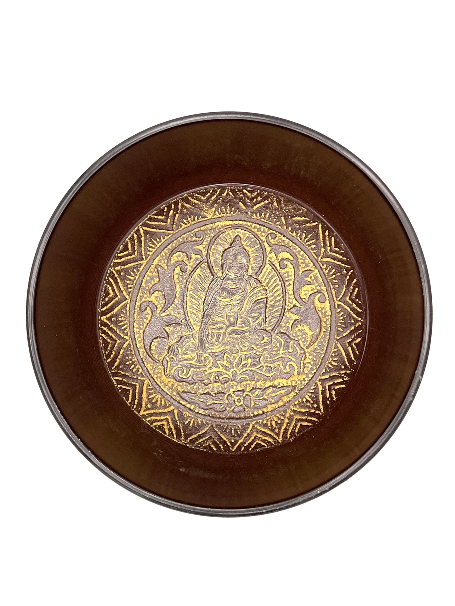 Yellow Om Mani Padme Hum Himalayan Singing Bowls