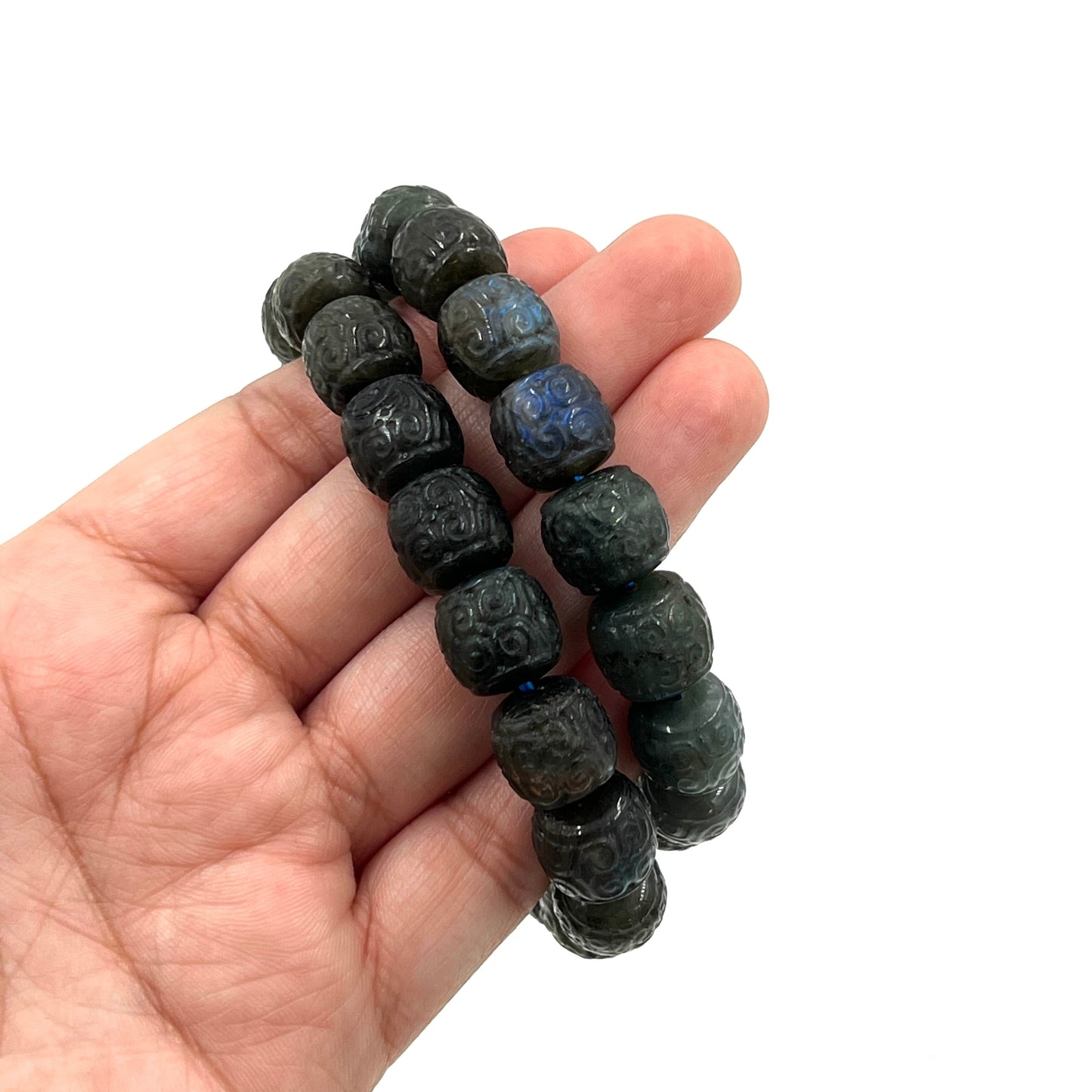 Carved Labradorite Bracelets