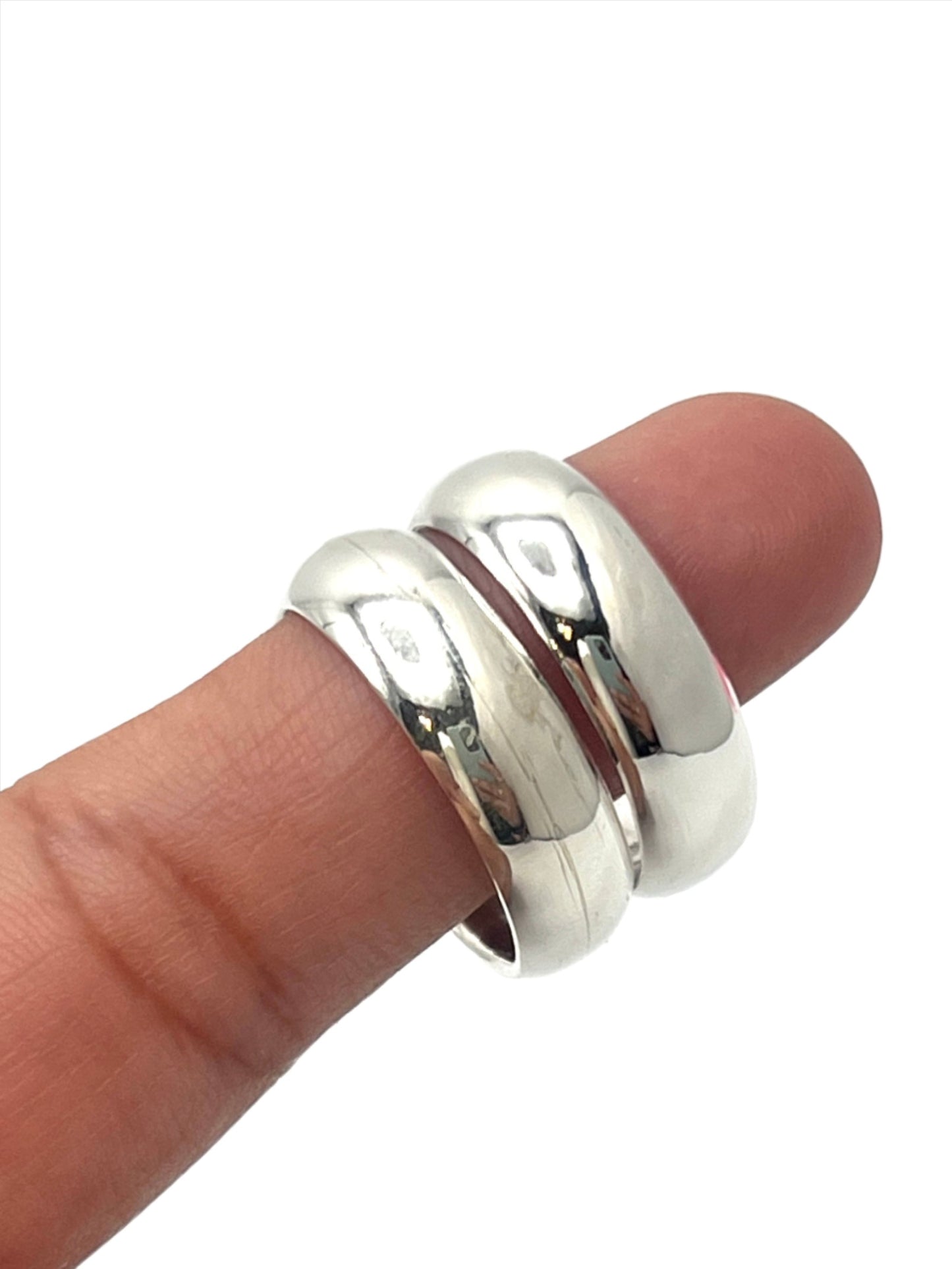 Sterling Silver Plain Wide Band Ring
