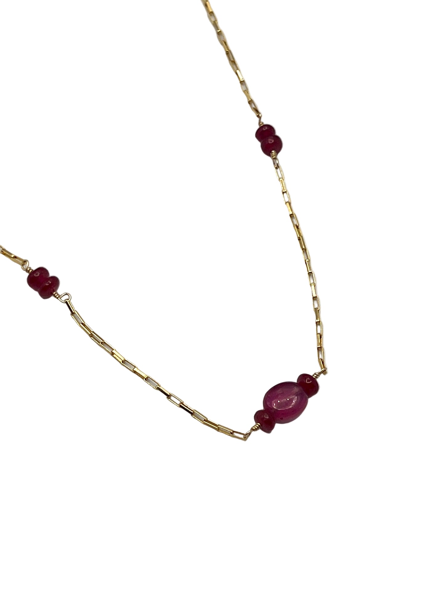 Ruby Gold Filled Necklaces