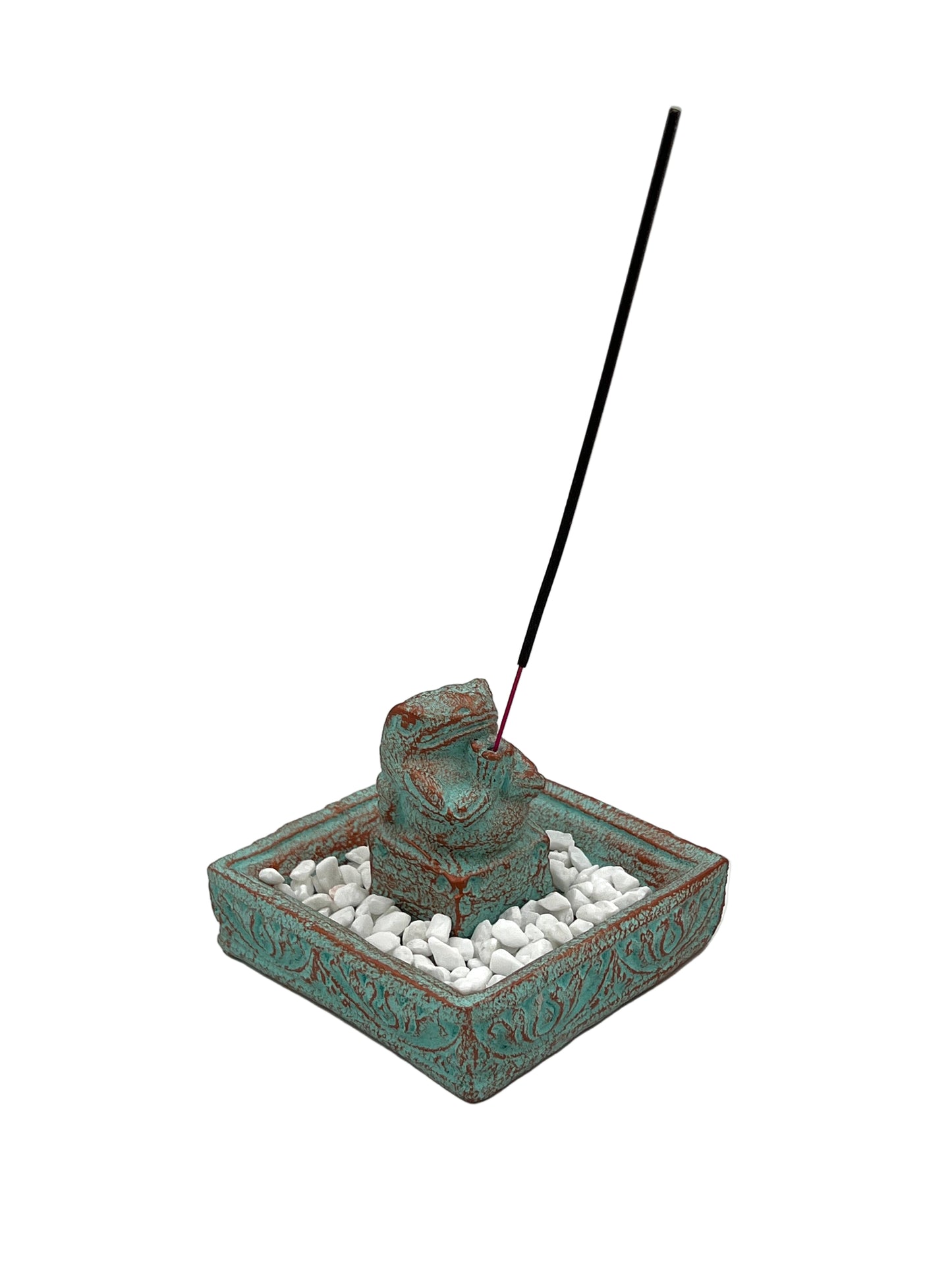 Praying Frog Incense Holder