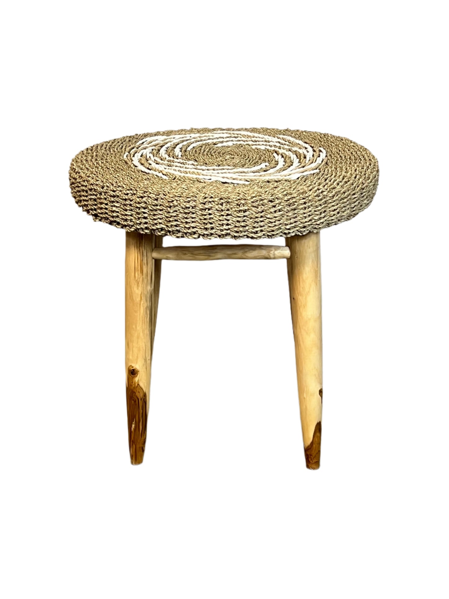 Teakwood & Rattan Table & Stool Sets