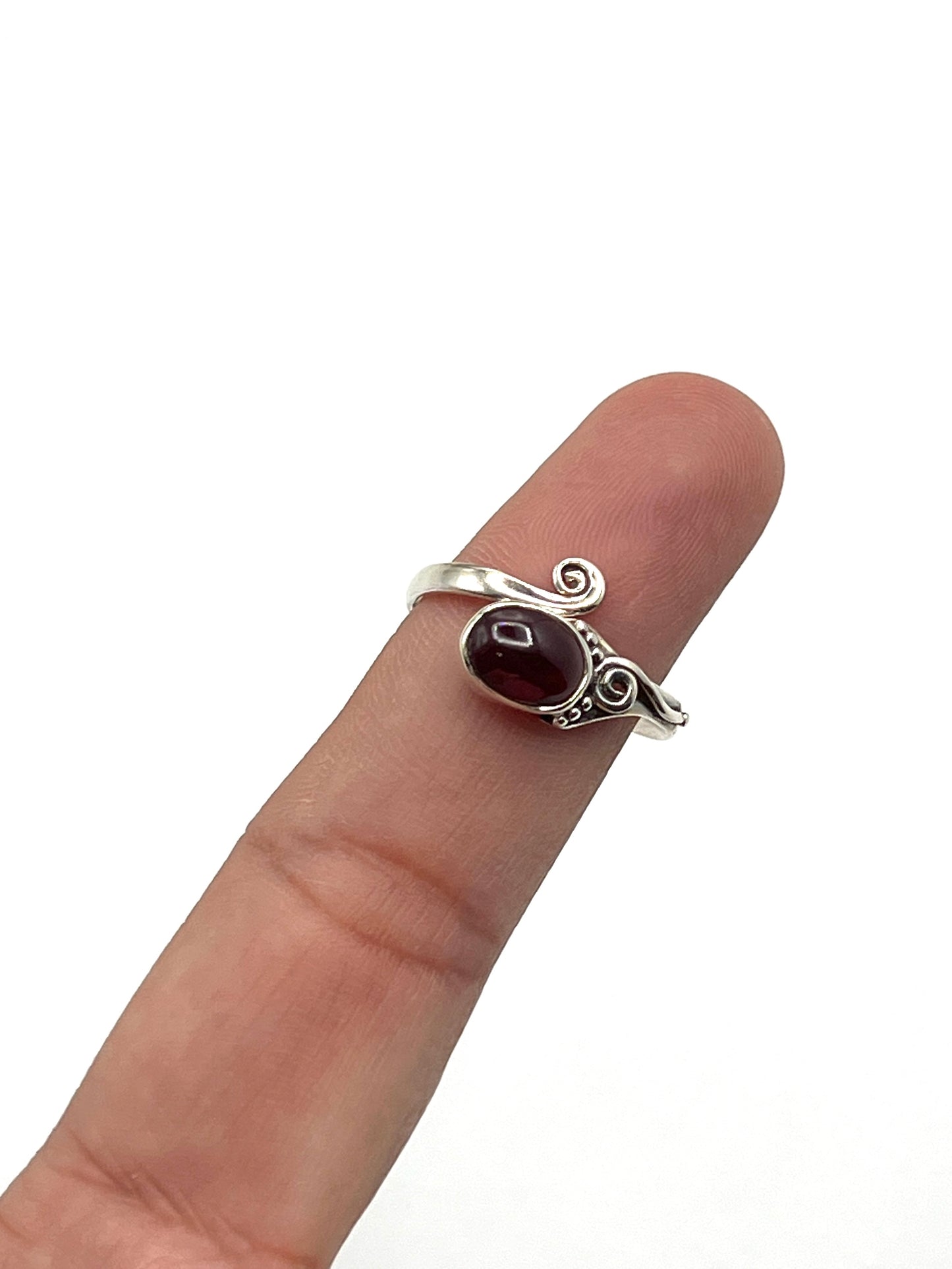 Swirl Gemstone Wrap Rings