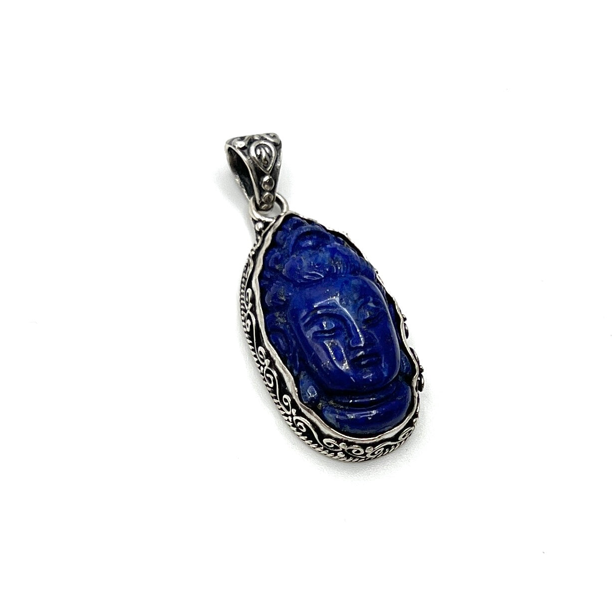 Lapis Lazuli & Opal Quan Yin Pendants