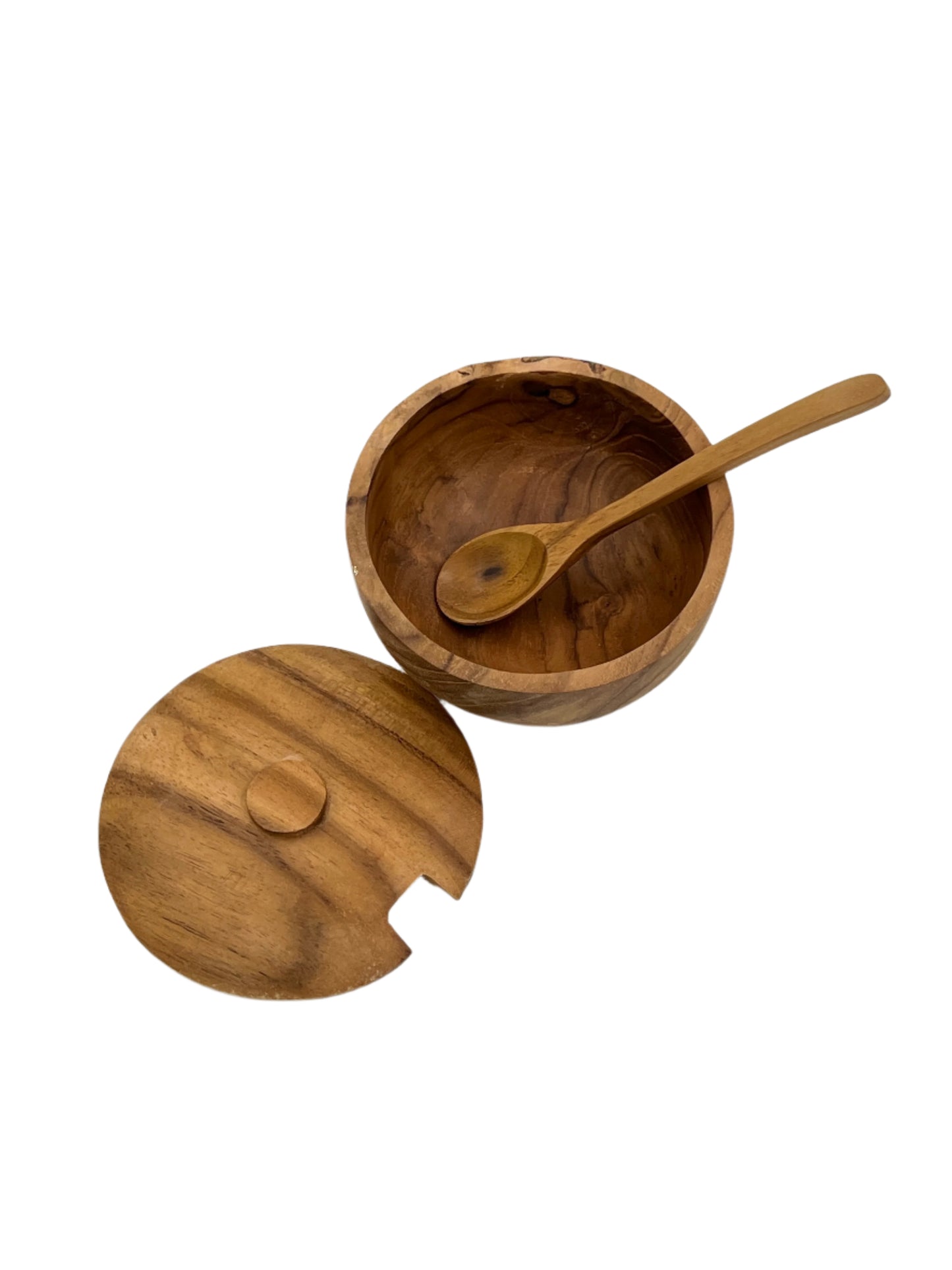 Teak Sugar Bowl