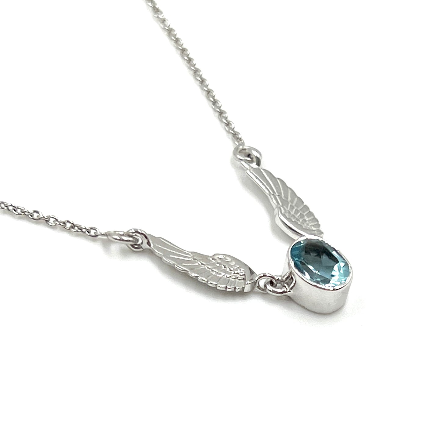 Sterling Silver Gemstone Winged Necklaces