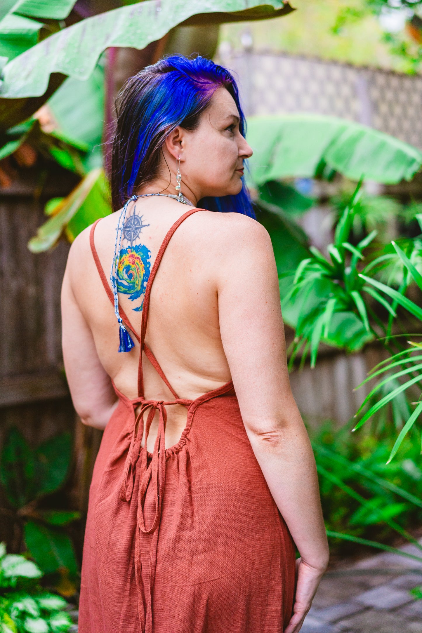 Desert Rose Arrow Block Print Dress