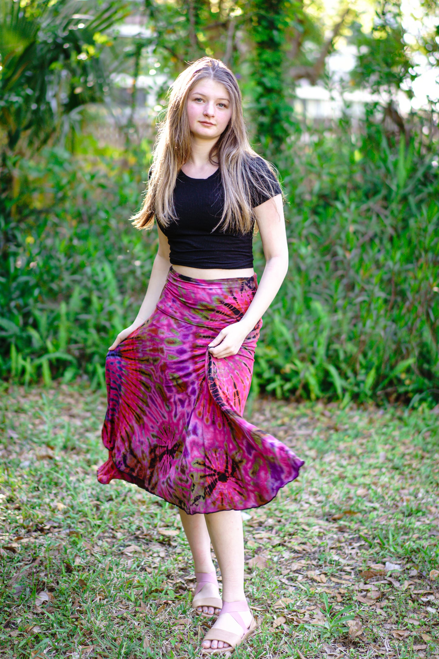 Tie Dyed Flowy Skirts