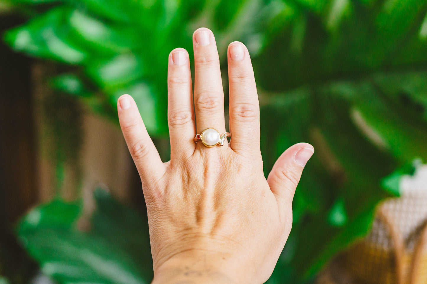Silver Multi Metal Pearl & Gemstone Rings