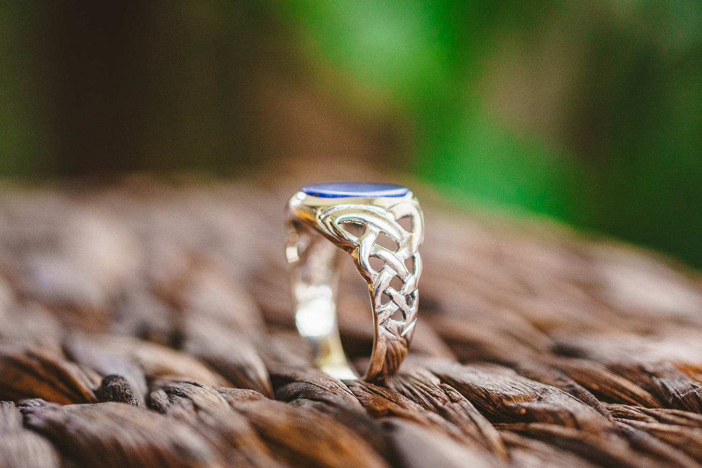 Sterling Silver Celtic Knot Gemstone Rings